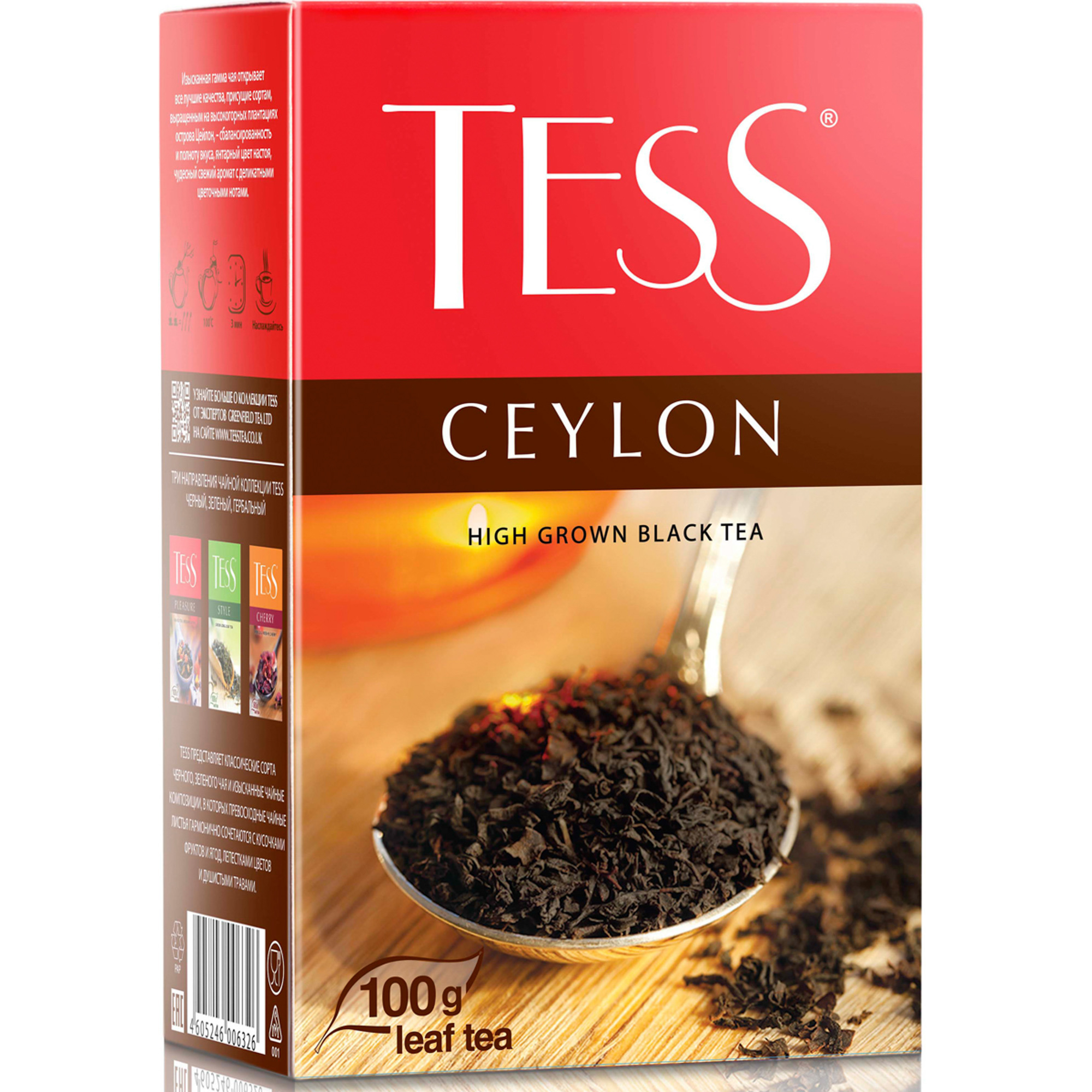 

Чай черный Tess Ceylon листовой 100 г