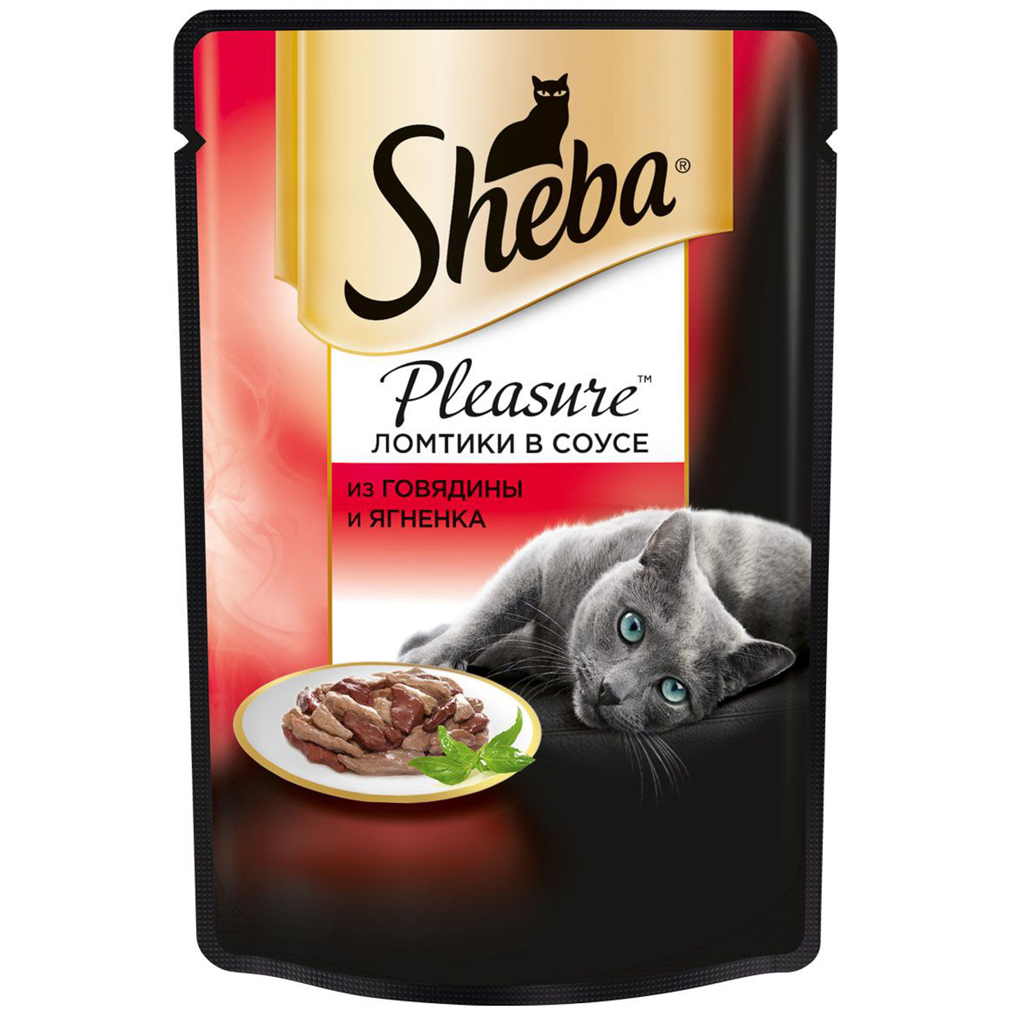 фото Корм для кошек sheba pleasure говядина и ягненок 85г