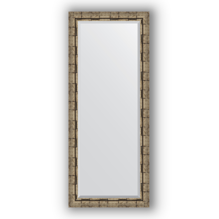 фото Зеркало в багетной раме evoform серебряный бамбук 63х153 см