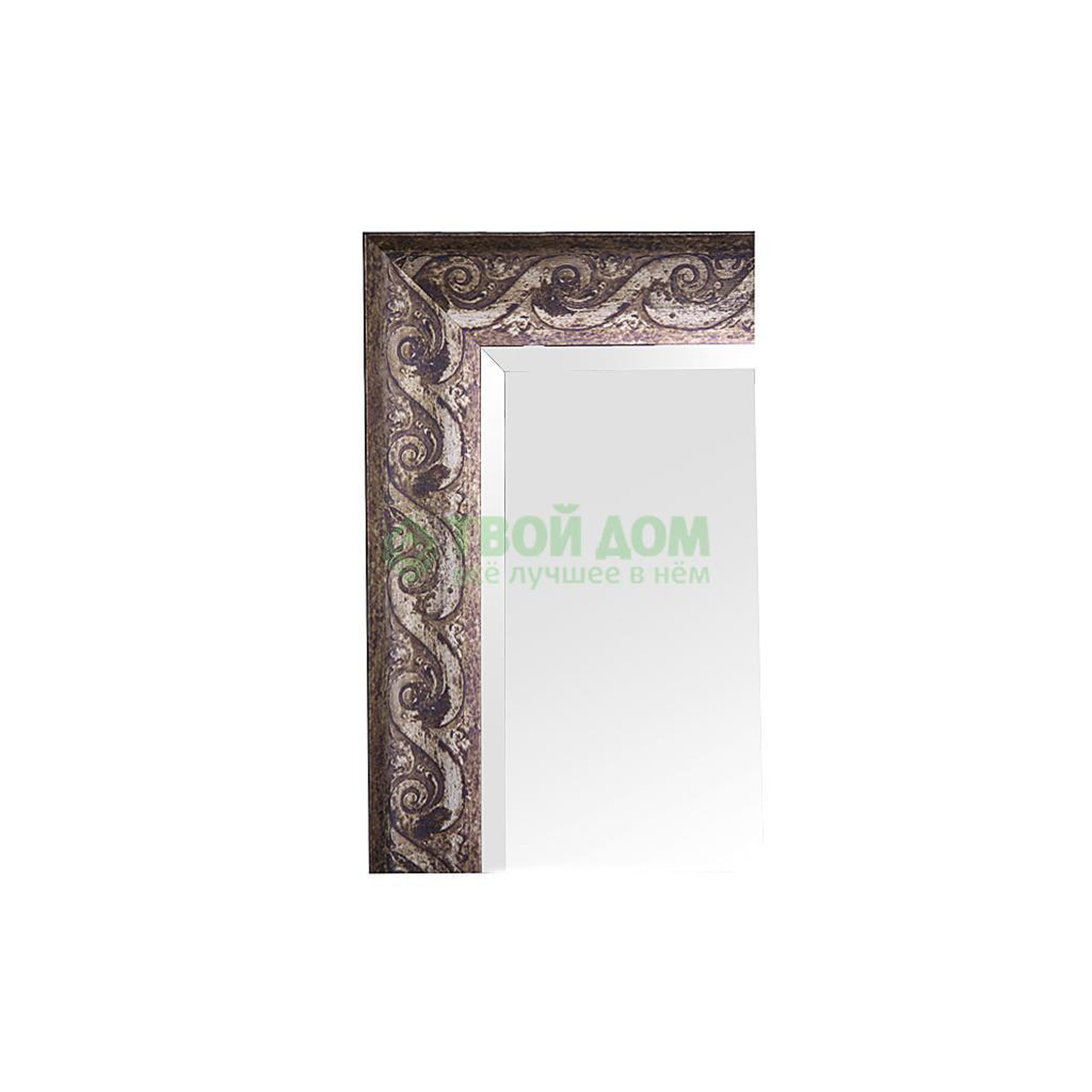 Зеркало с фацетом в багетной раме Evoform фреска 84 мм 76х106 см