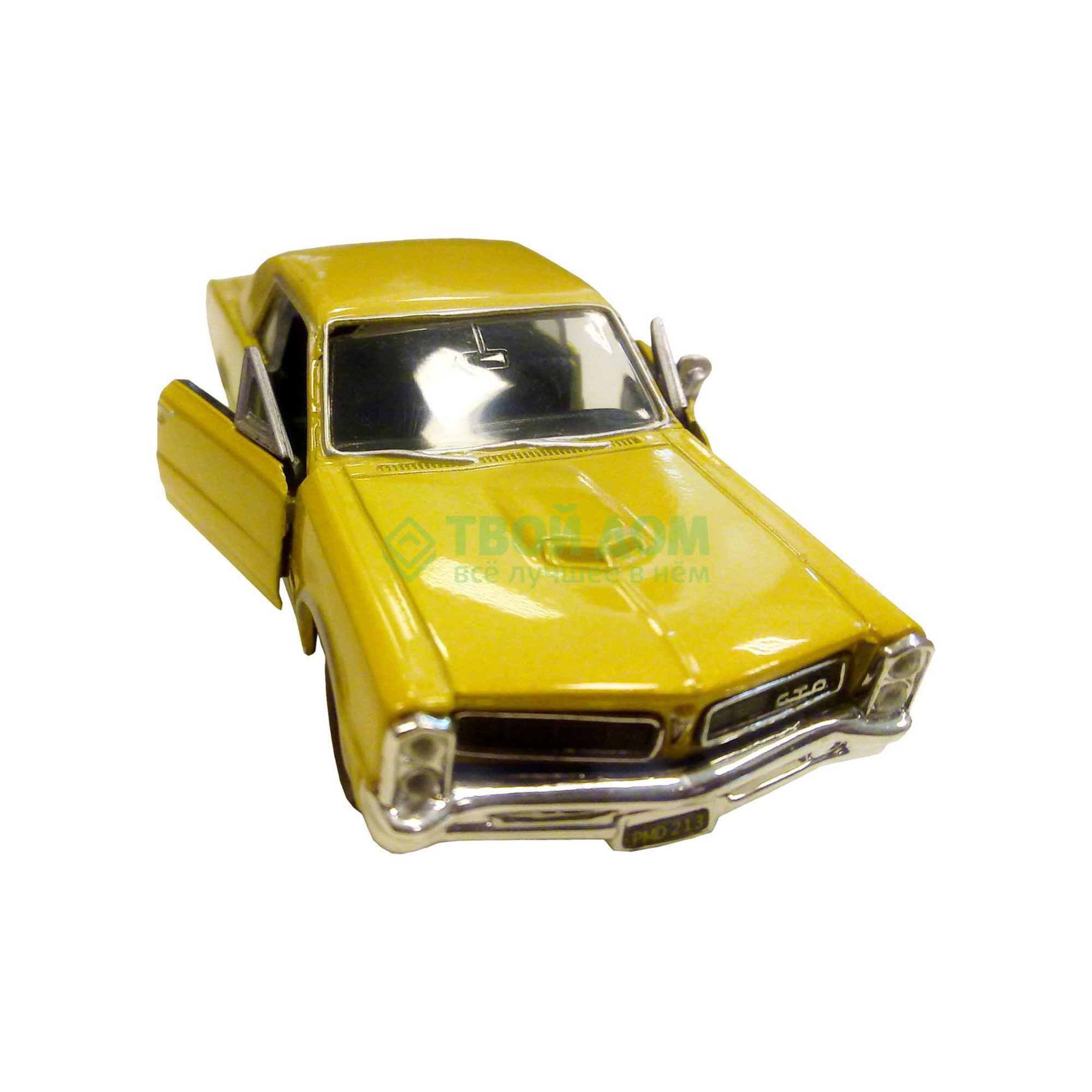 

Легковой автомобиль Welly Автомобиль Pontiac GTO 1965 1:34-39 42313, Желтый