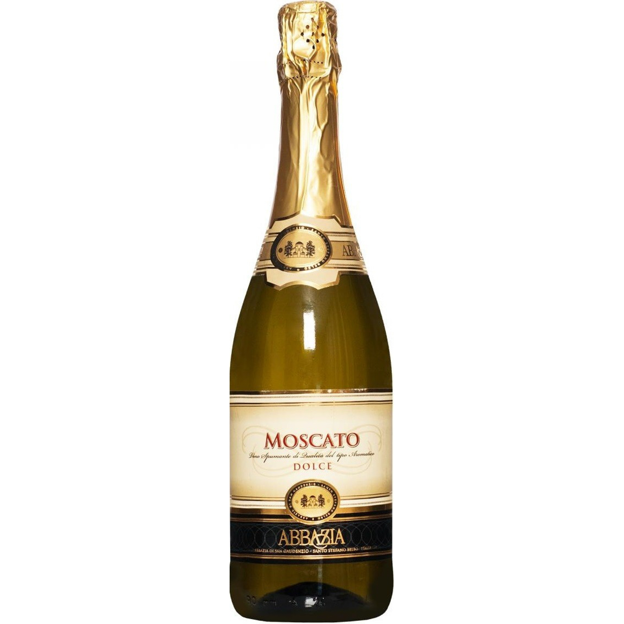 

Игристое вино Abbazia Moscato Spumante 0,75 л, Соломенно-желтый