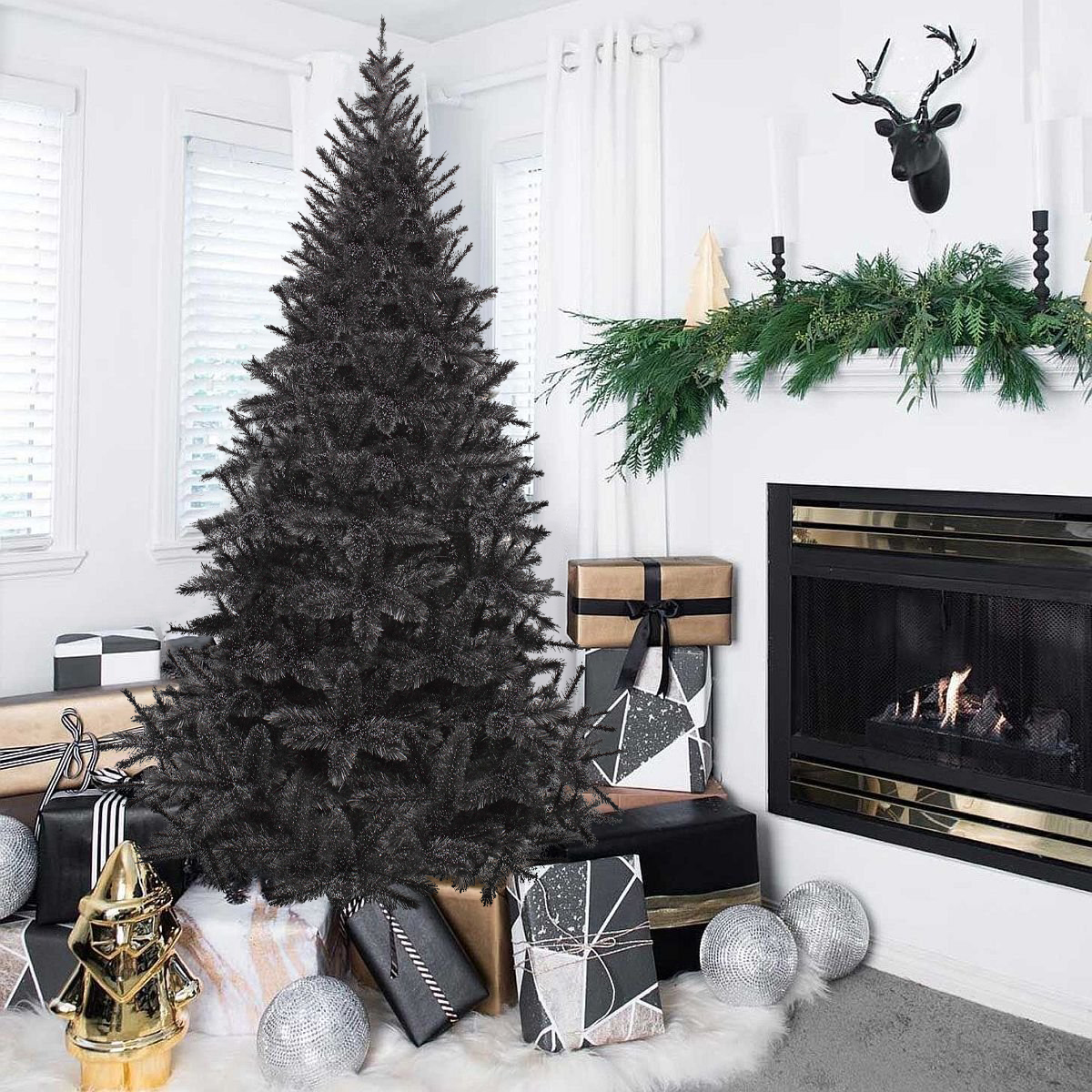 Ель искусственная Triumph Tree Bristlecone Fir 215 см, цвет черный - фото 2