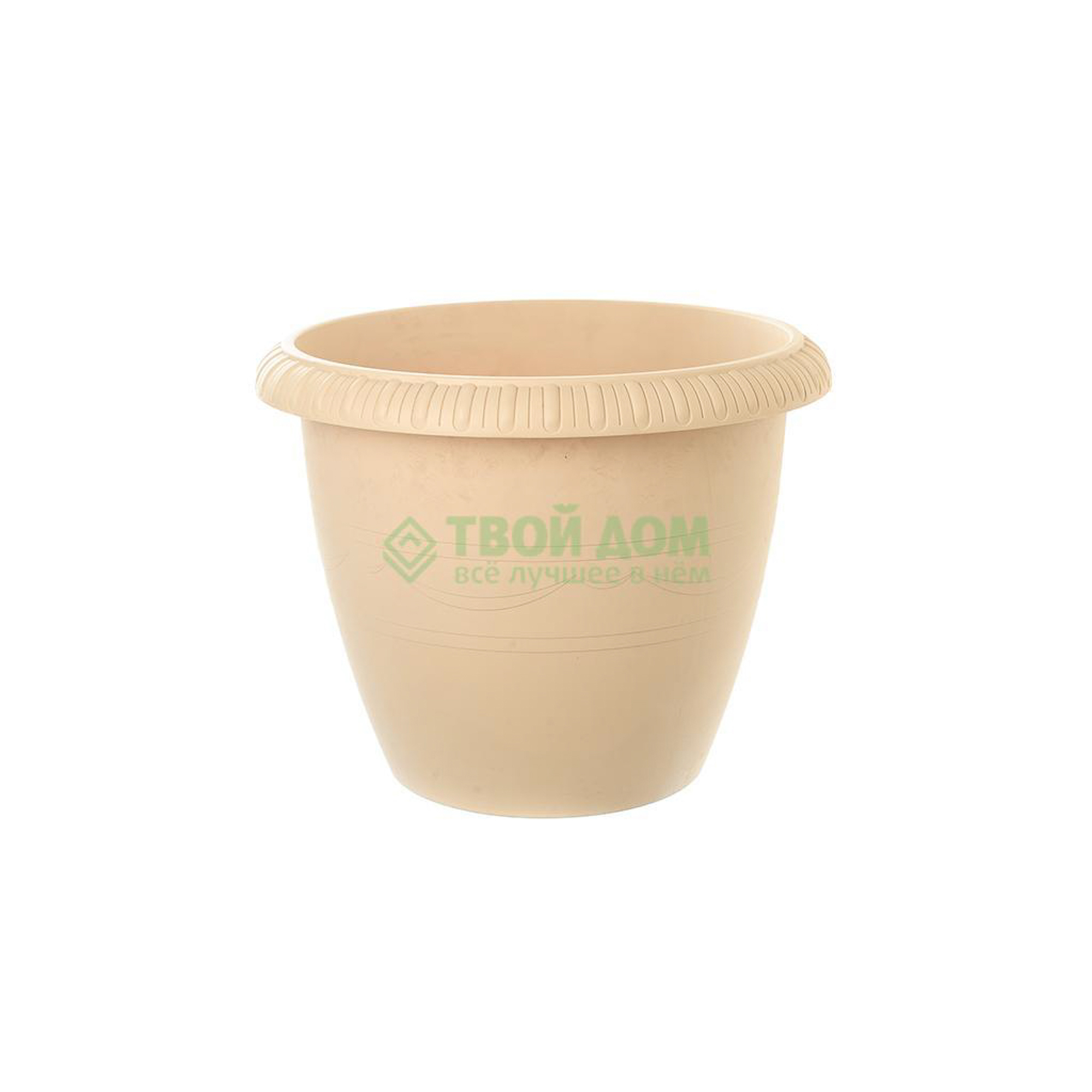 

Горшок TEK.A.TEK цветочный с дренажной вставкой (28001053, Бежевый