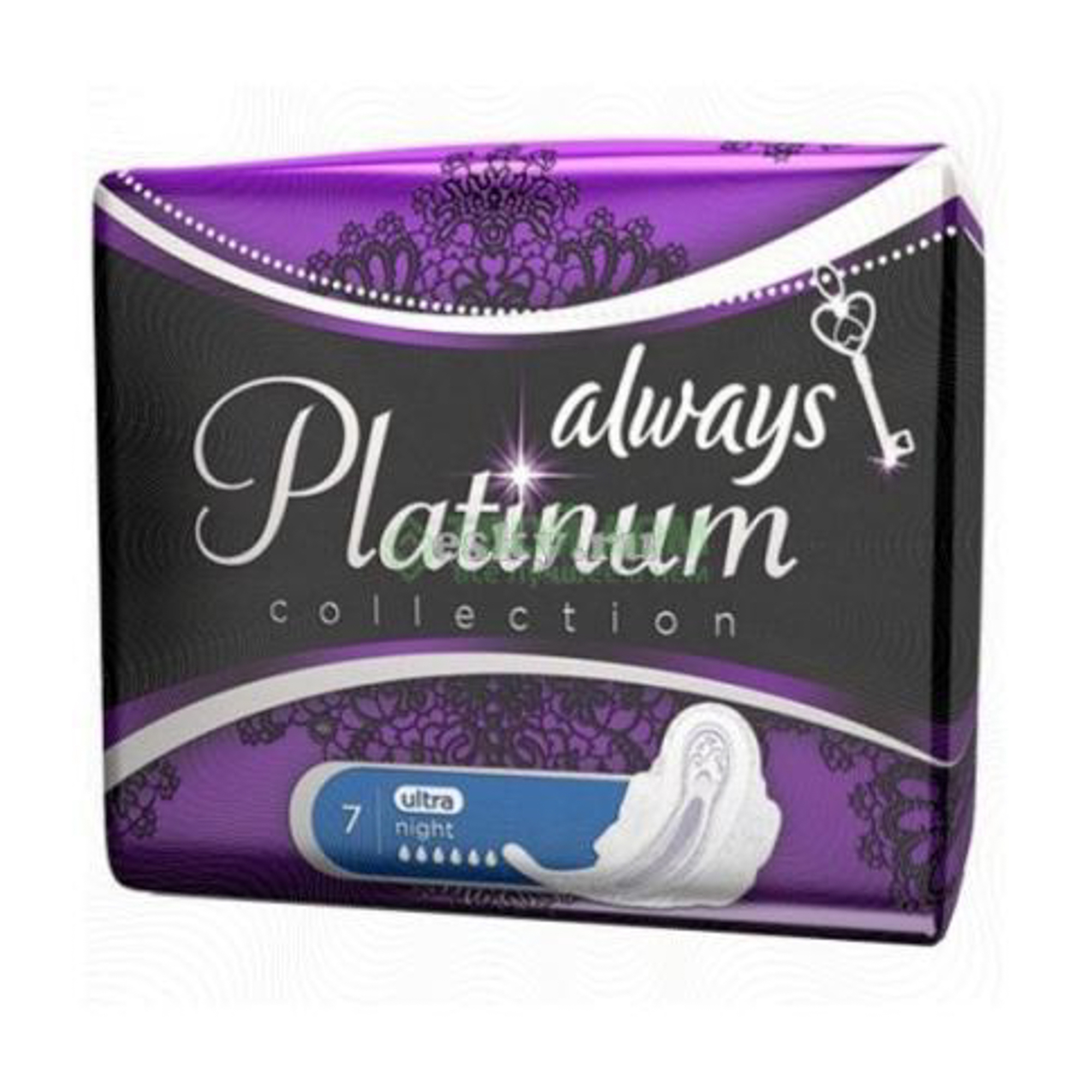 Женские гигиенические прокладки с крылышками Always Platinum Ночные, размер 4, 6шт