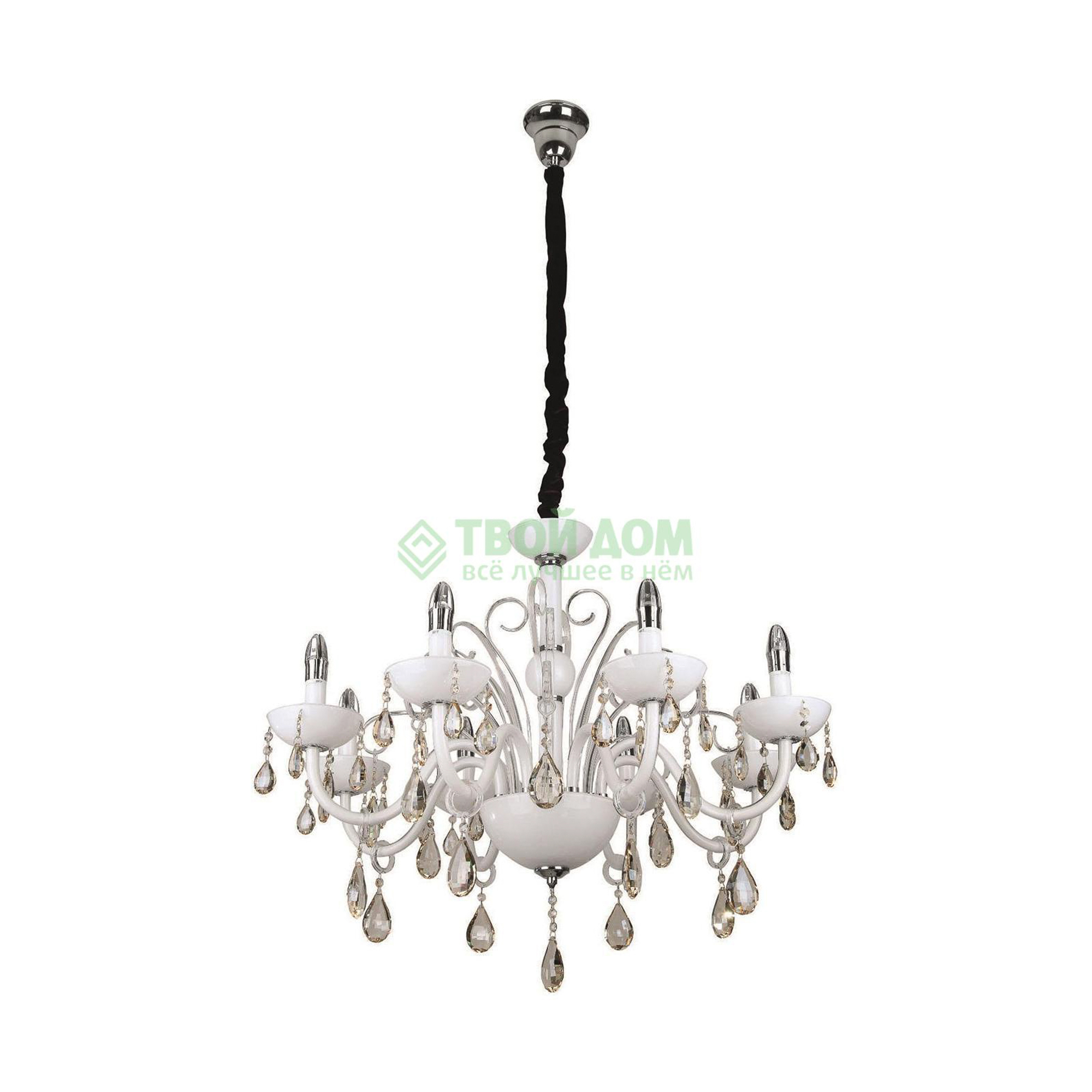 

Люстра потолочная IDLamp 486/8-white