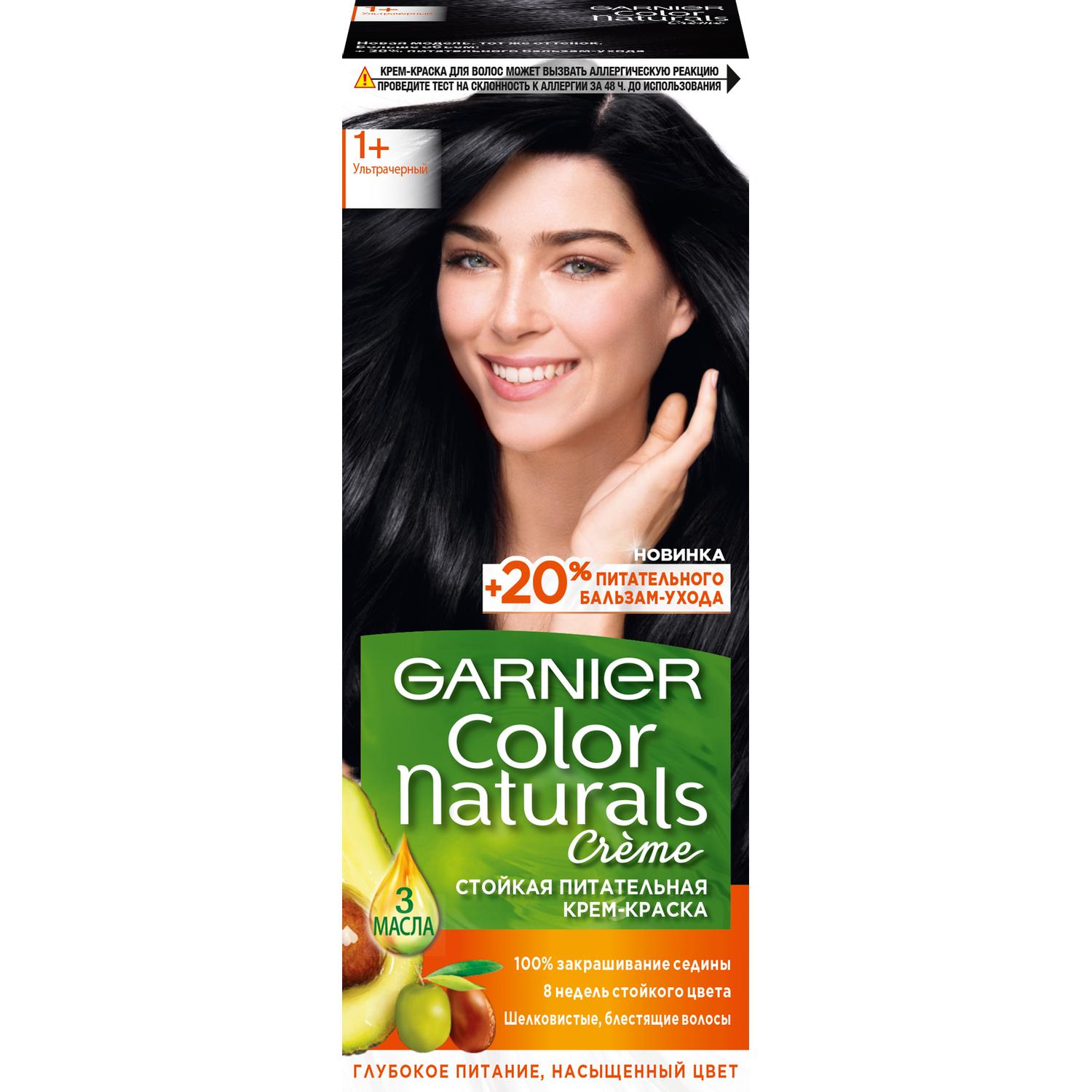 фото Краска garnier color naturals 1+ 110 мл ультра черный (c3976822)