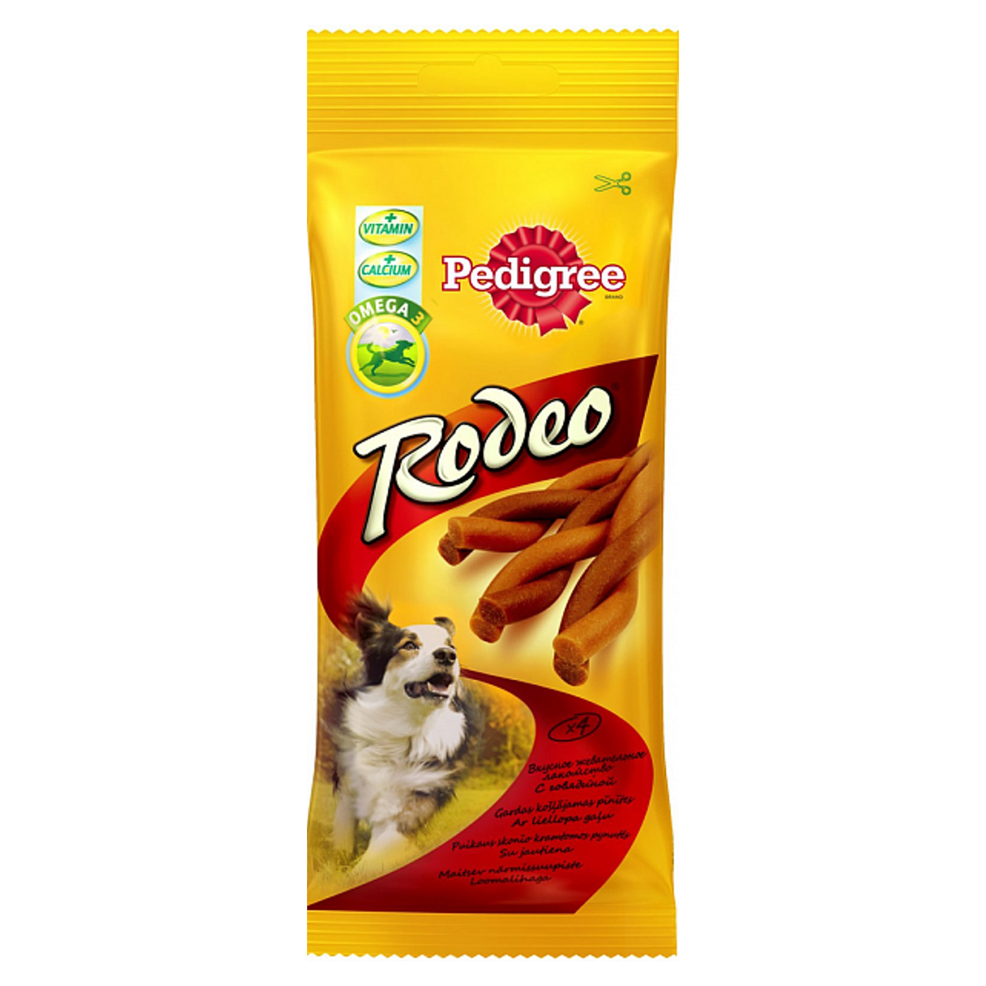 

Лакомство PEDIGREE Rodeo Мясные косички 70 г