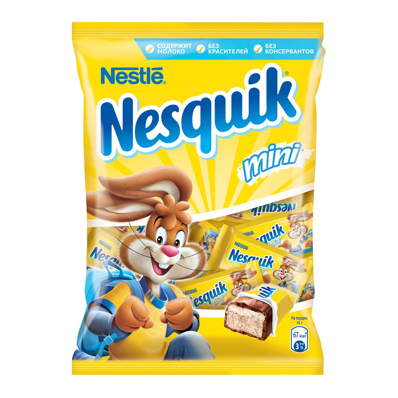 

Шоколадный батончик Nesquik Mini 186 г