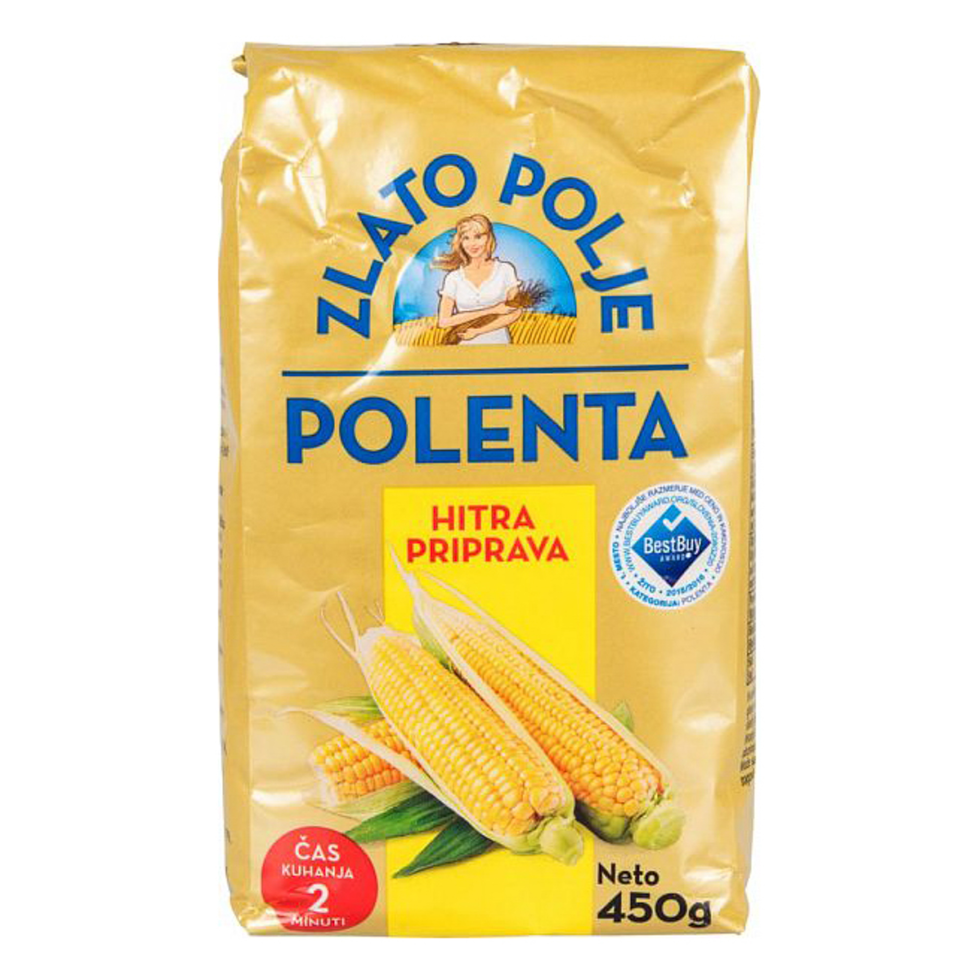 

Крупа кукурузная полента Zlato Polje 450 г