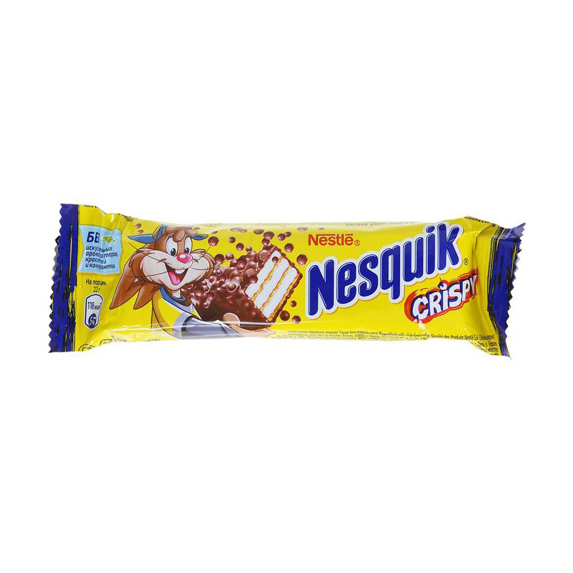 фото Батончик вафельный nesquik crispy 22 г