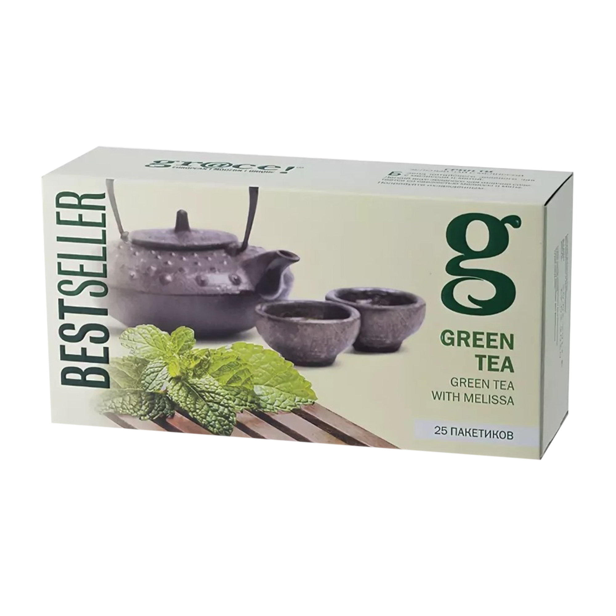 Чай зеленый Grace Грин Ти с мелиссой 25 пакетиков