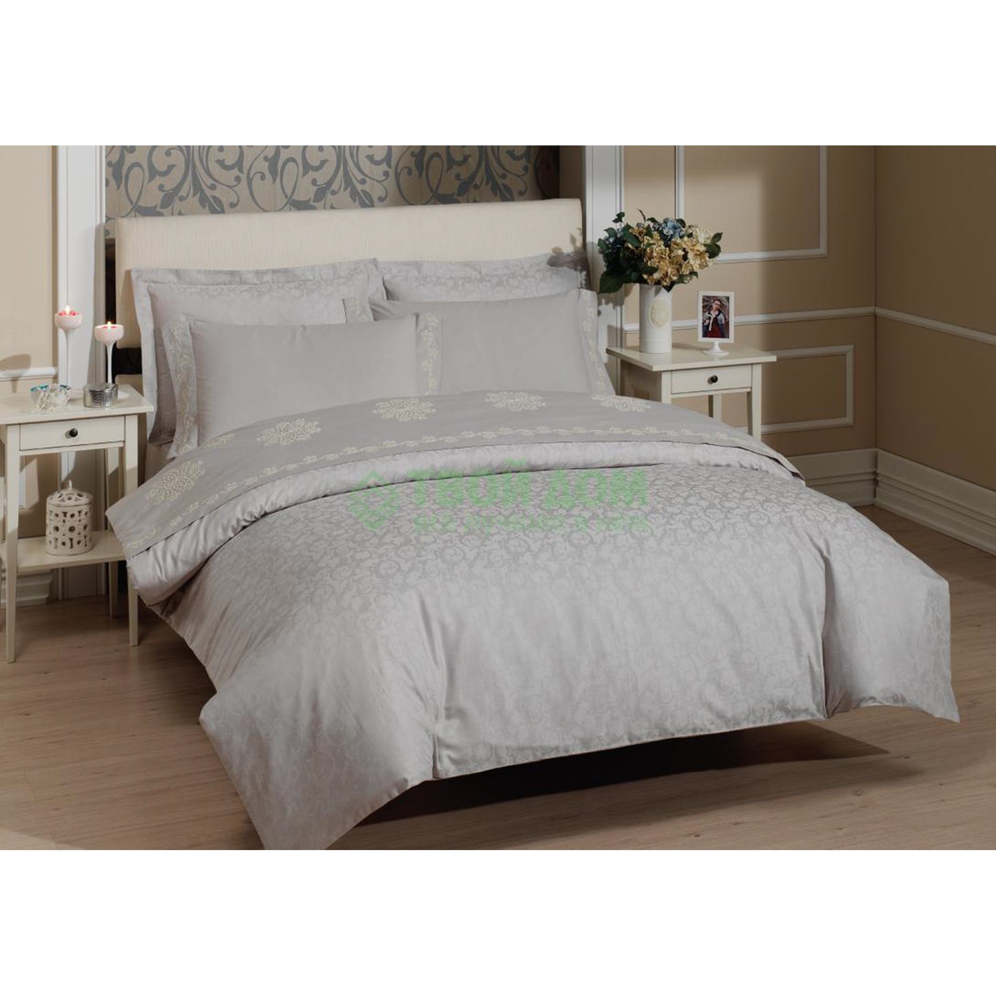 Комплект постельного белья Cassera casa Alagon 2х155х200 серый (ALAGON/GRIGIO)