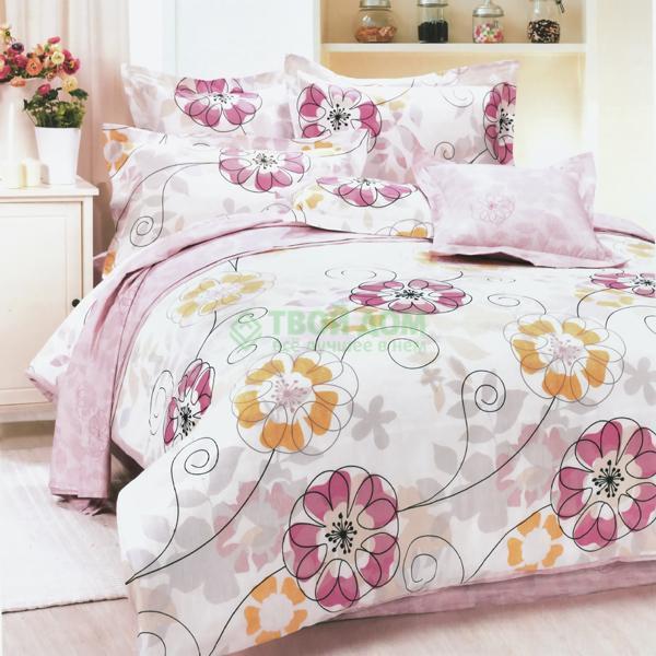 фото Комплект постельного белья mirabello rami pesco v29 200х200 розовый