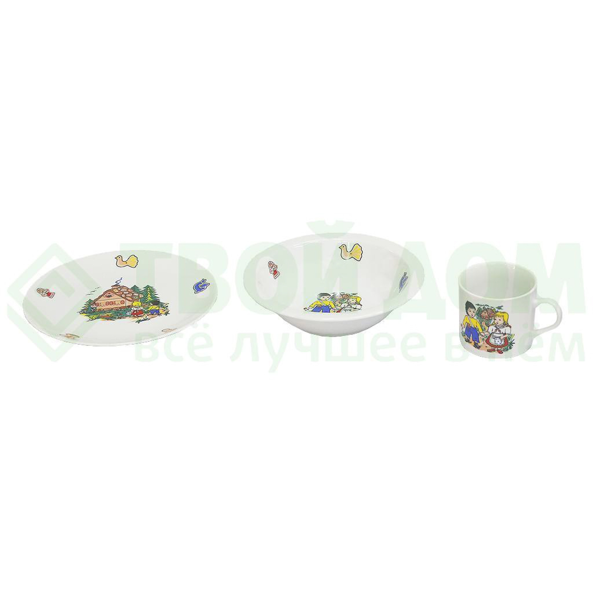 

Набор детской посуды Thun 1794 Cairo 3 предмета, Белый