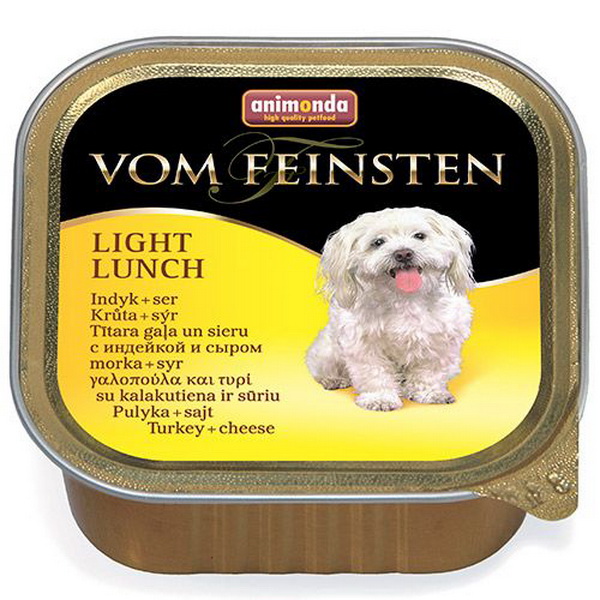 фото Корм для собак animonda vom feinsten light lunch индейка, сыр 150 г