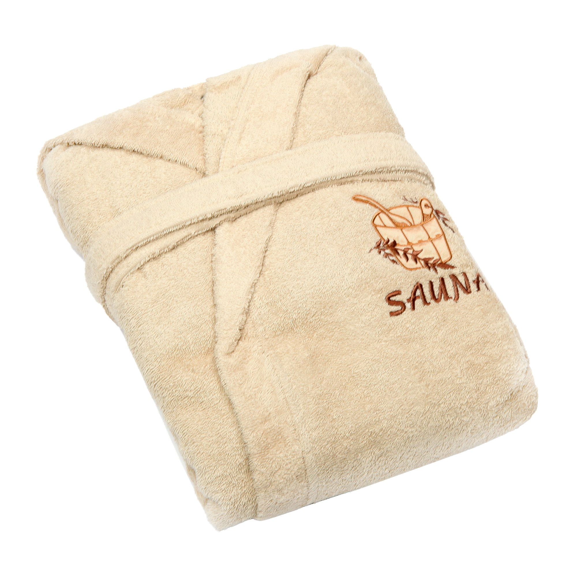 фото Халат мужской махровый с воротником asil sauna brown xl