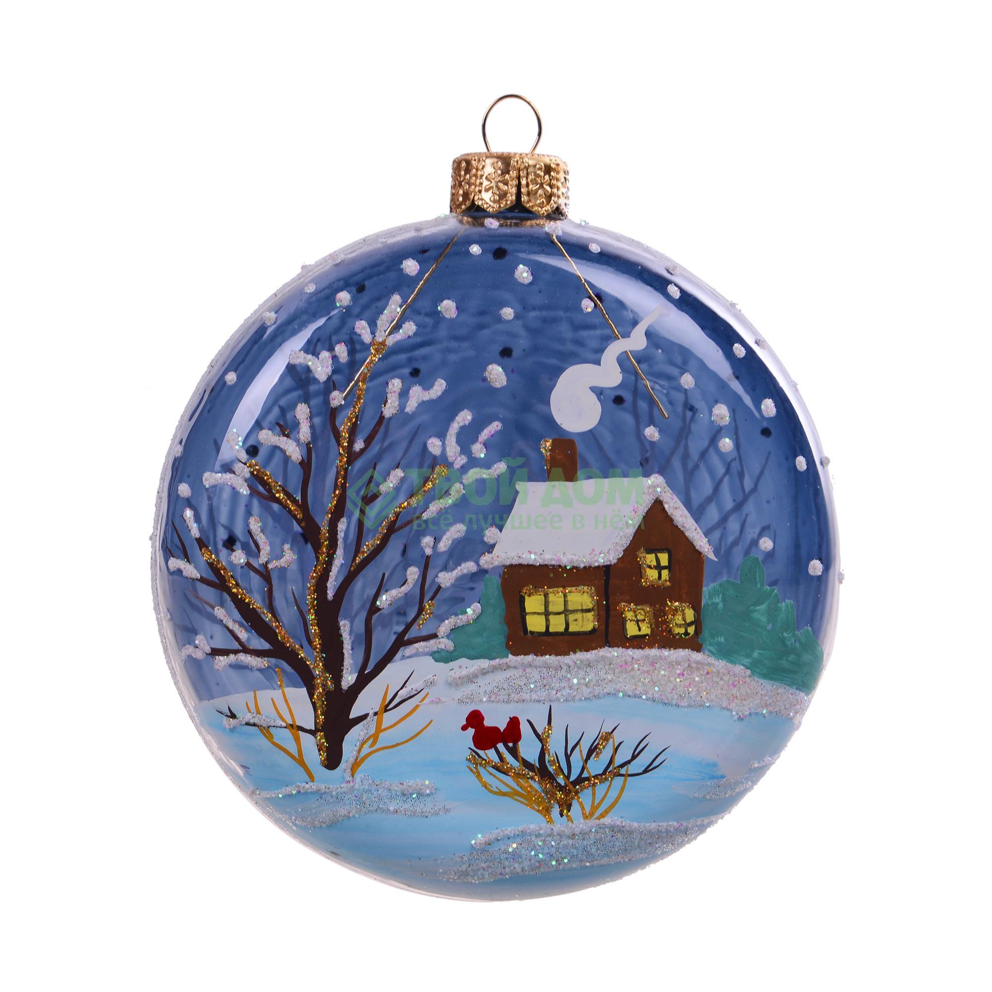 

Шар Irena Ночь в деревне, Синий;белый