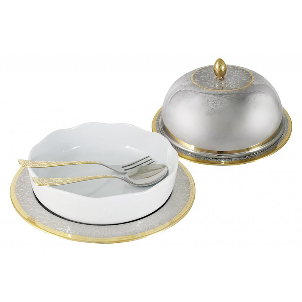 

Набор для горячего Giorinox из 4 предметов Dubai Gold and Silver, Серебряный;золотой