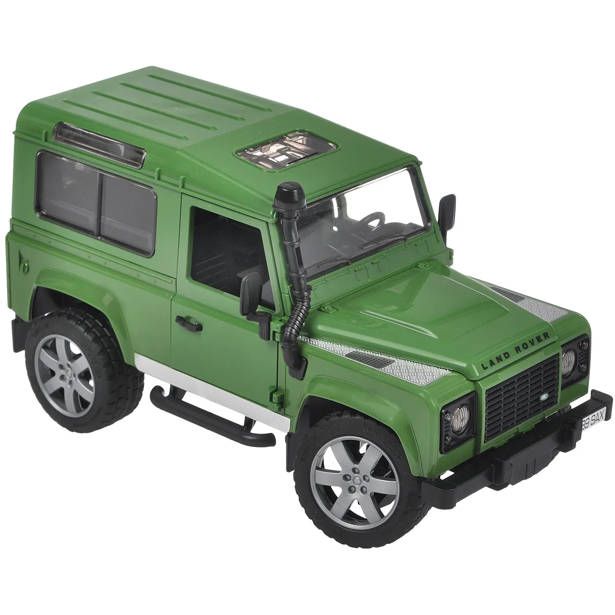 фото Внедорожник bruder land rover defender c прицепом, фигуркой и мини экскаватором