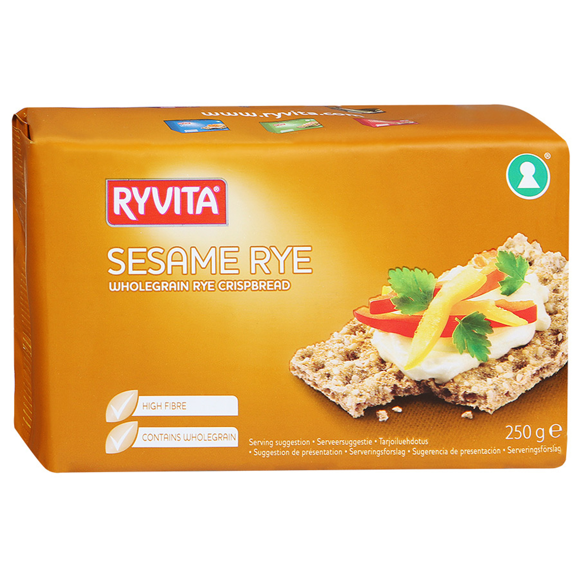 фото Хлебцы ryvita из цельного зерна c кунжутом 250 г