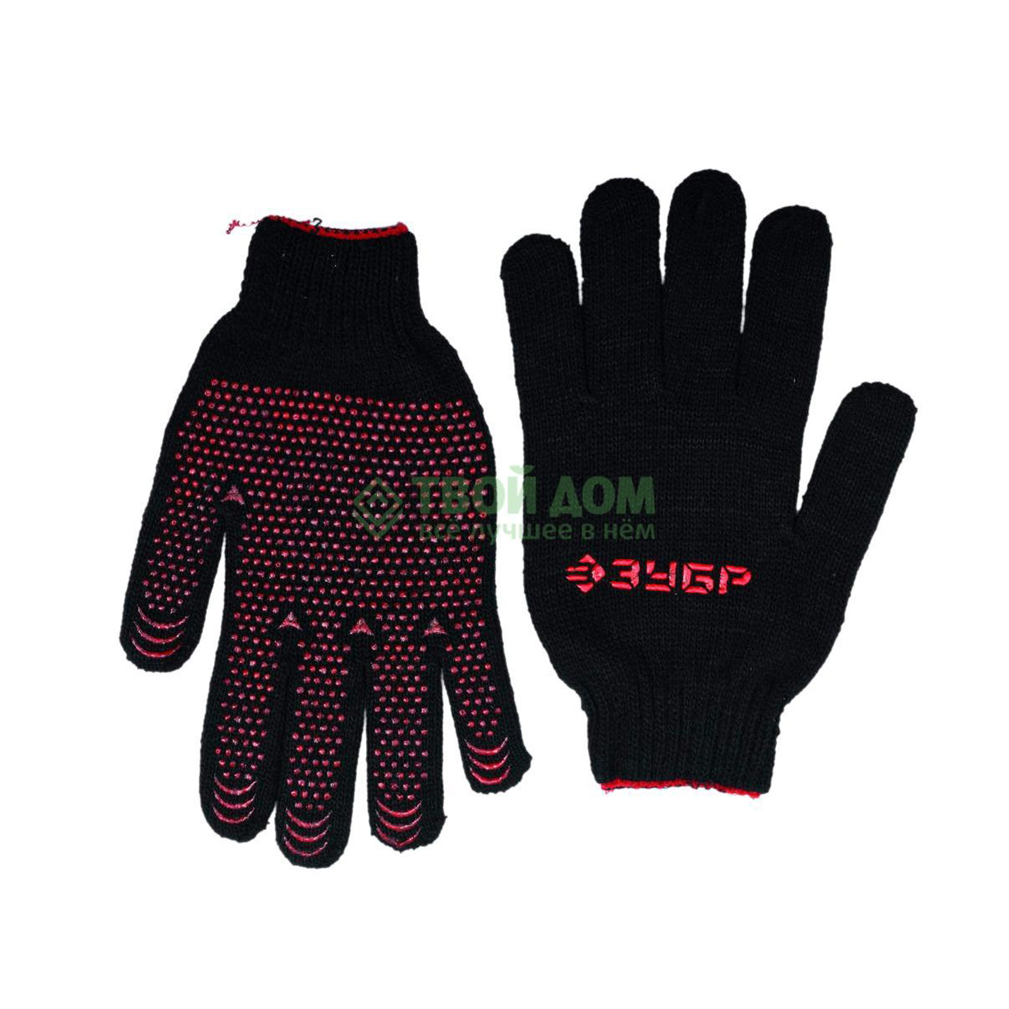 

Перчатки Зубр 11462-XL, Черный;красный