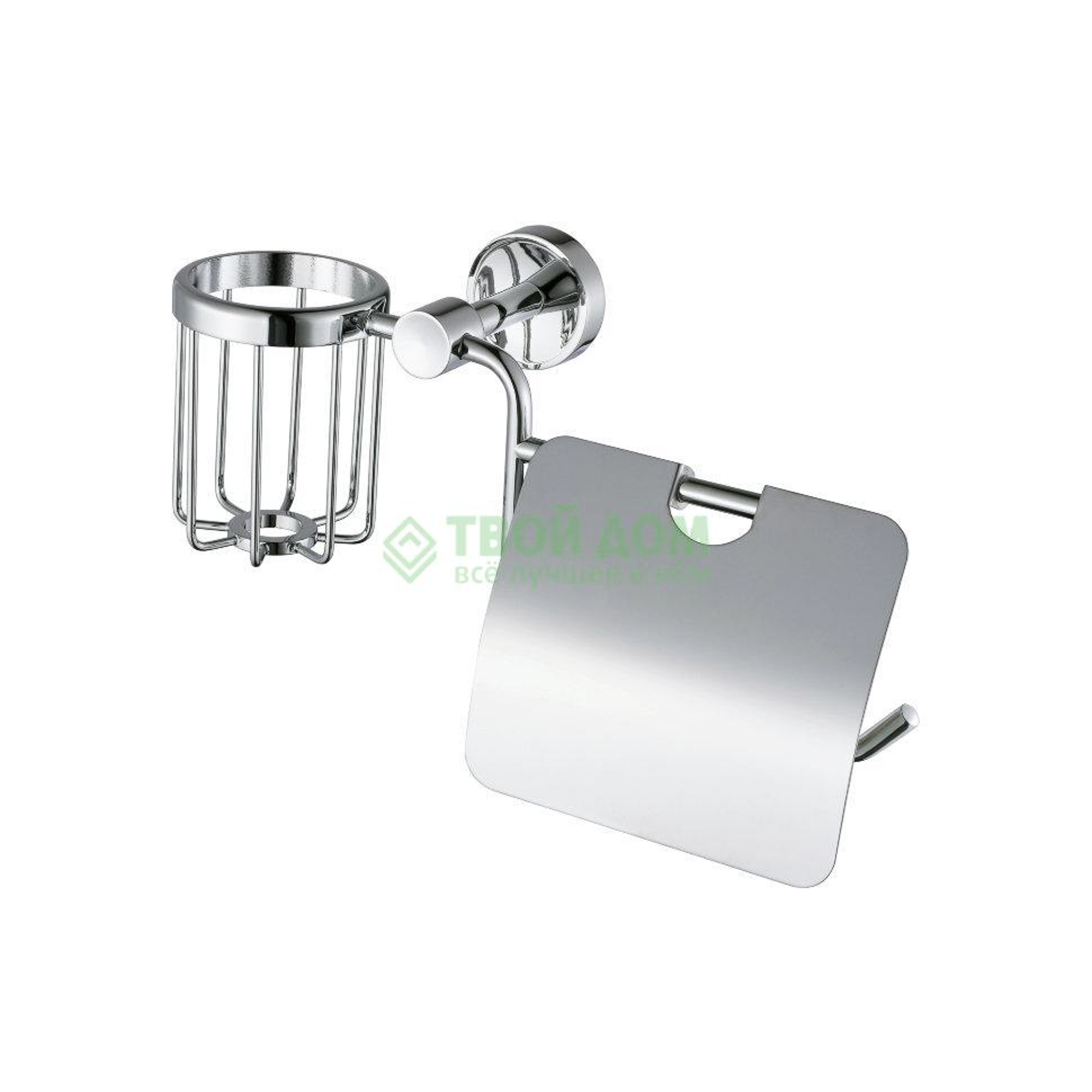 

Держатель для туалетной бумаги и дезодоранта Elvan С5517-1, Серебристый