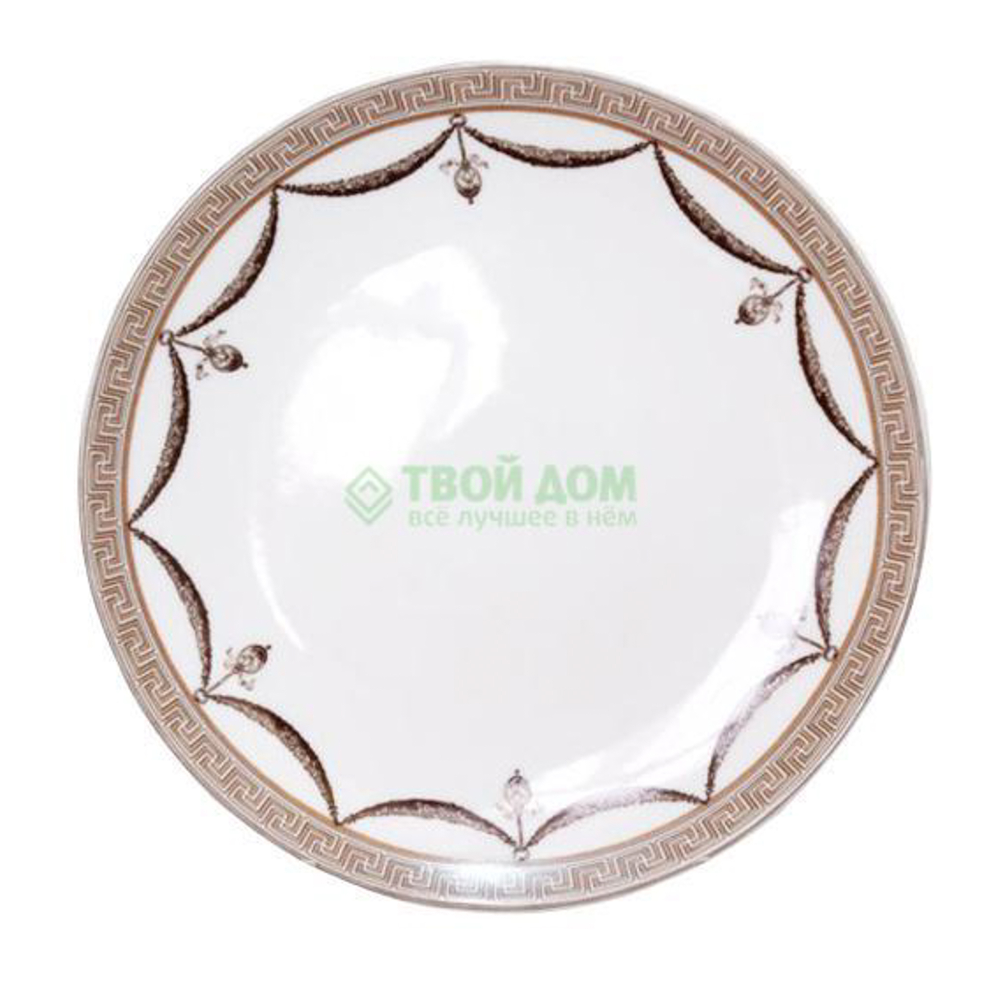 

Блюдо Royal Crown Эллада 21,5 см, Коричневый;белый