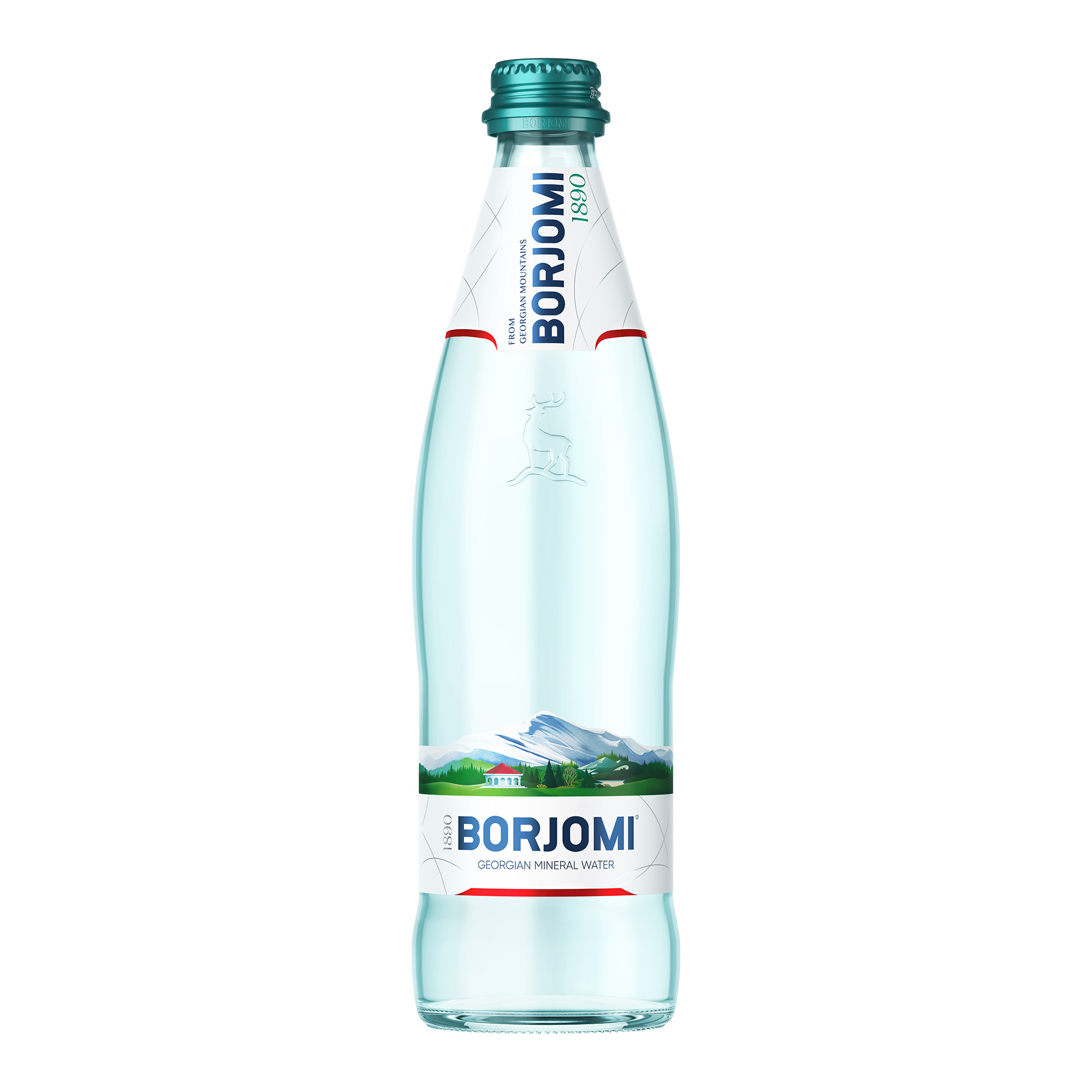 Вода минеральная Borjomi газированная 0,5 л ст/б