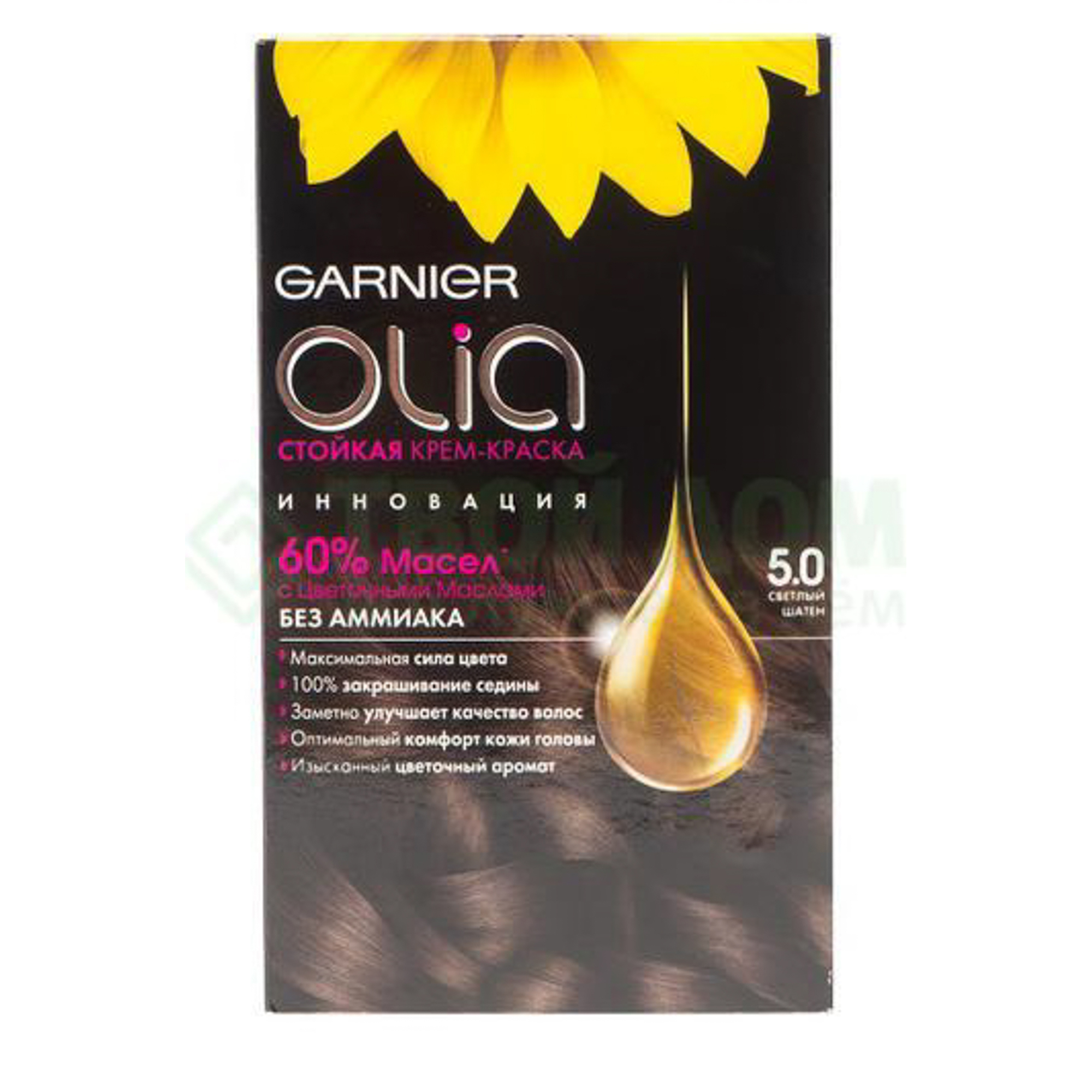 

Краска Garnier Olia 5.0 160 мл Светлый шатен (C4682400