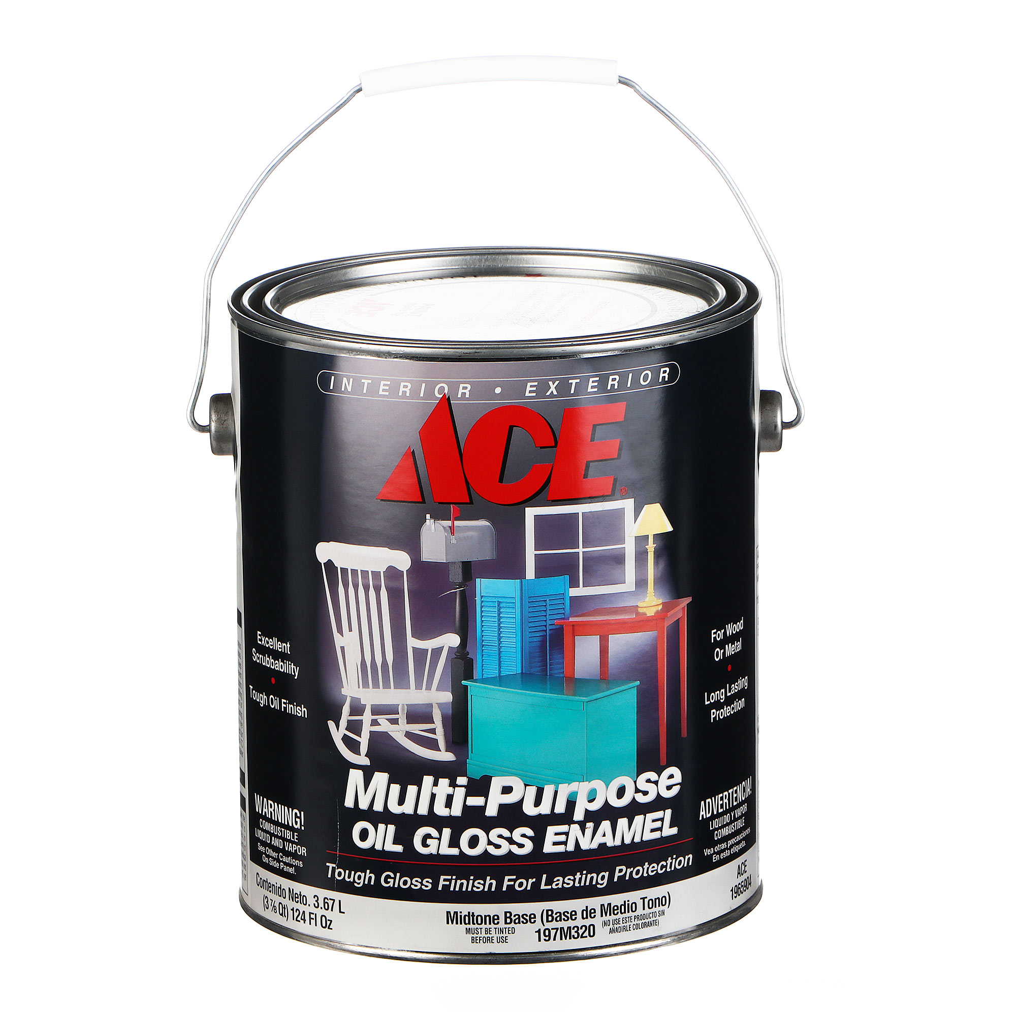 фото Эмаль ace hardware multi-purpose midtone base 3,78 л