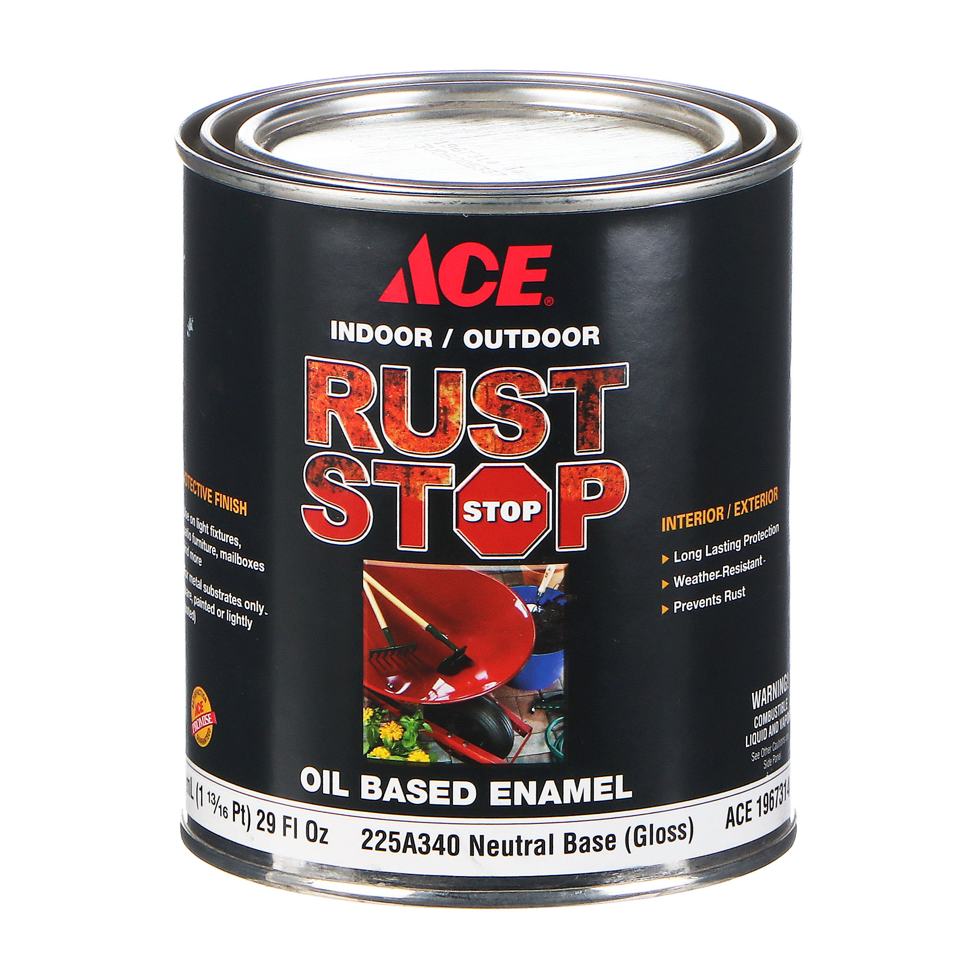 фото Эмаль ace hardware rust stop neutral base 0,946 л