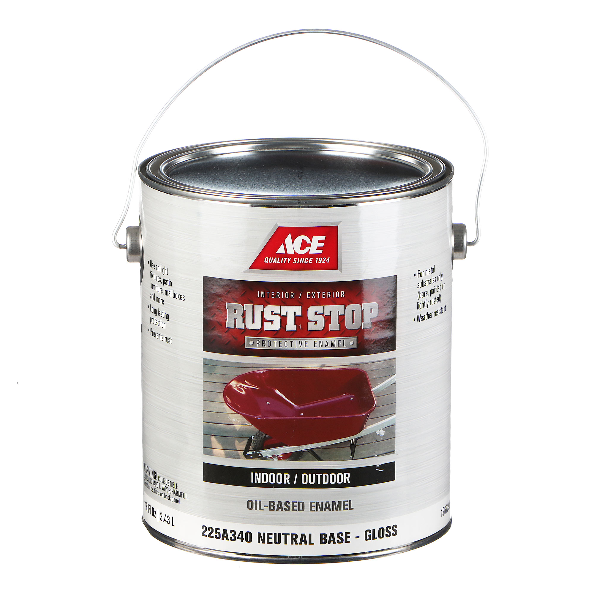 фото Эмаль ace hardware rust stop neutral base 3,78 л