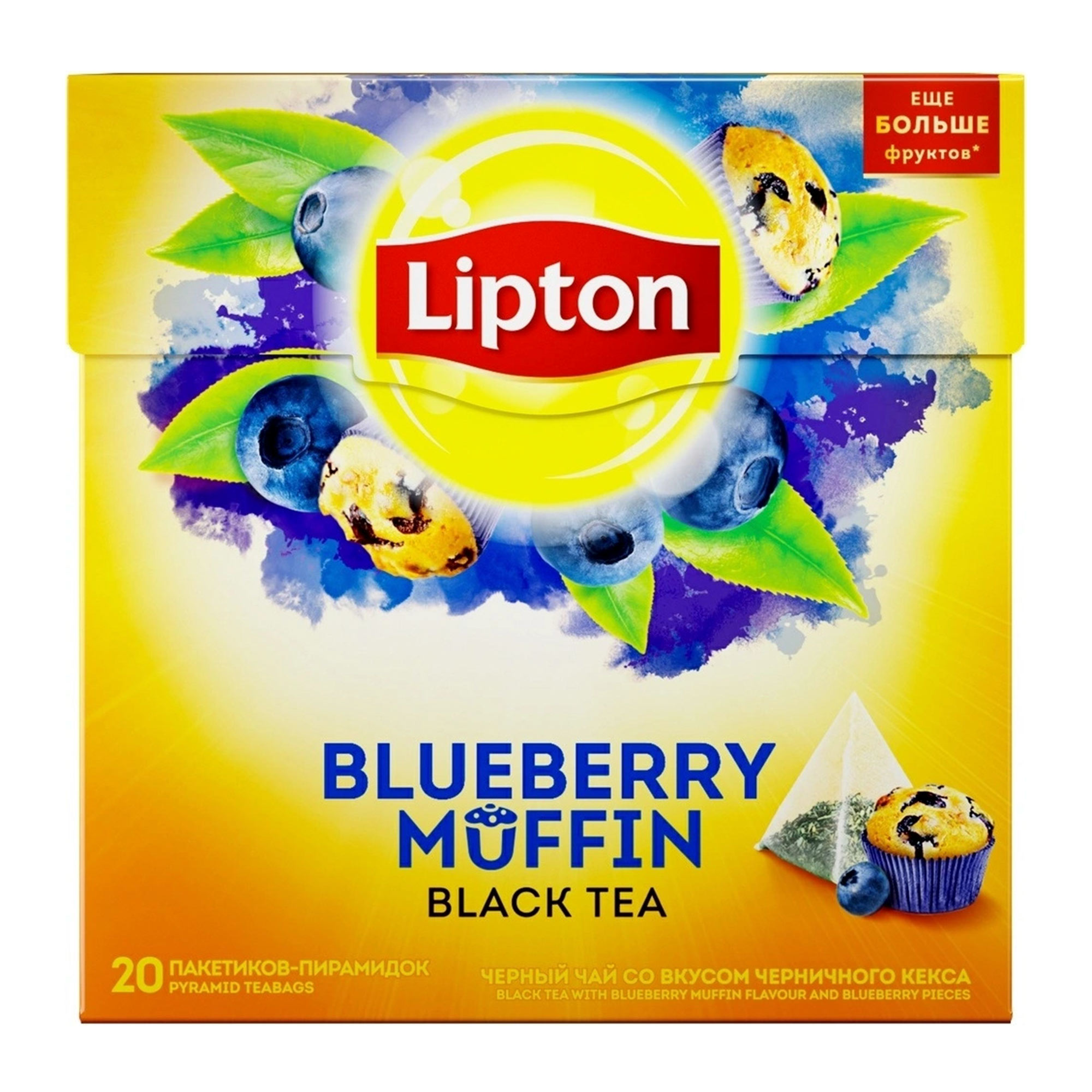 фото Чай черный lipton blueberry muffin 32 г