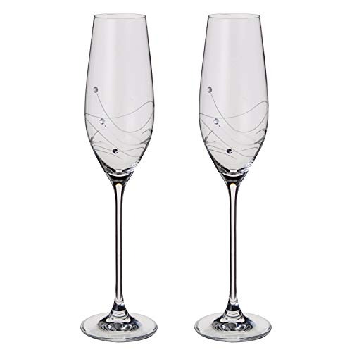 Набор бокалов для шампанского Dartington Crystal Glitz 210 мл 2 шт