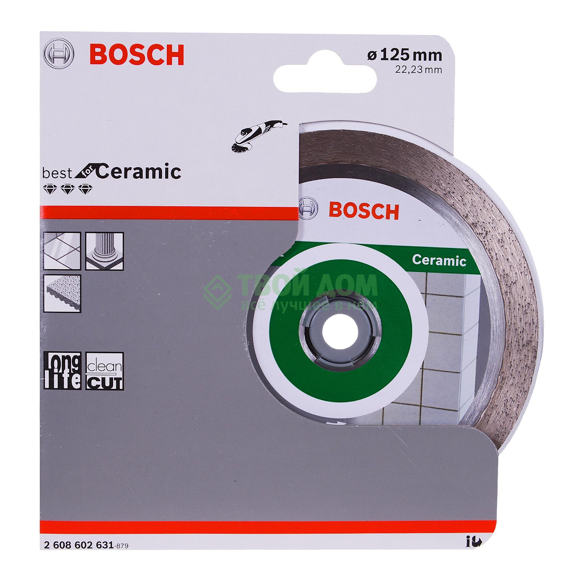 

Алмазный отрезной круг Bosch Диск алмазный Best for Ceramic 2608602631