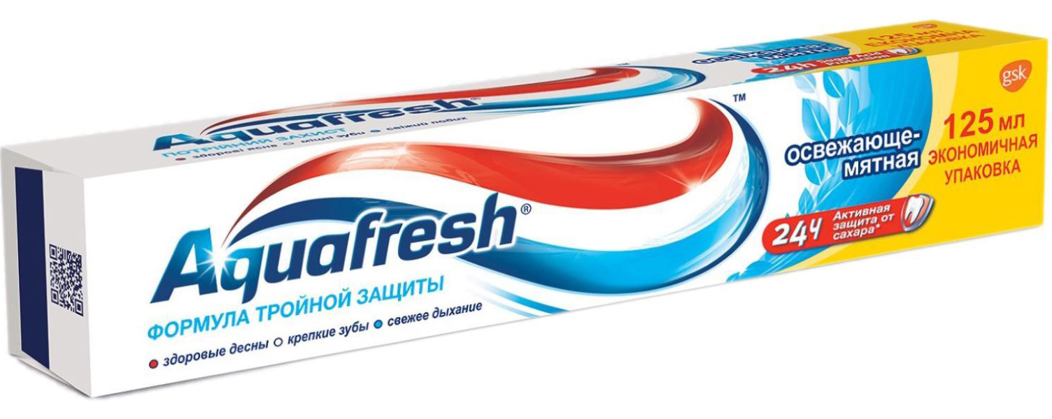 фото Зубная паста aquafresh освежающе-мятная 125 мл