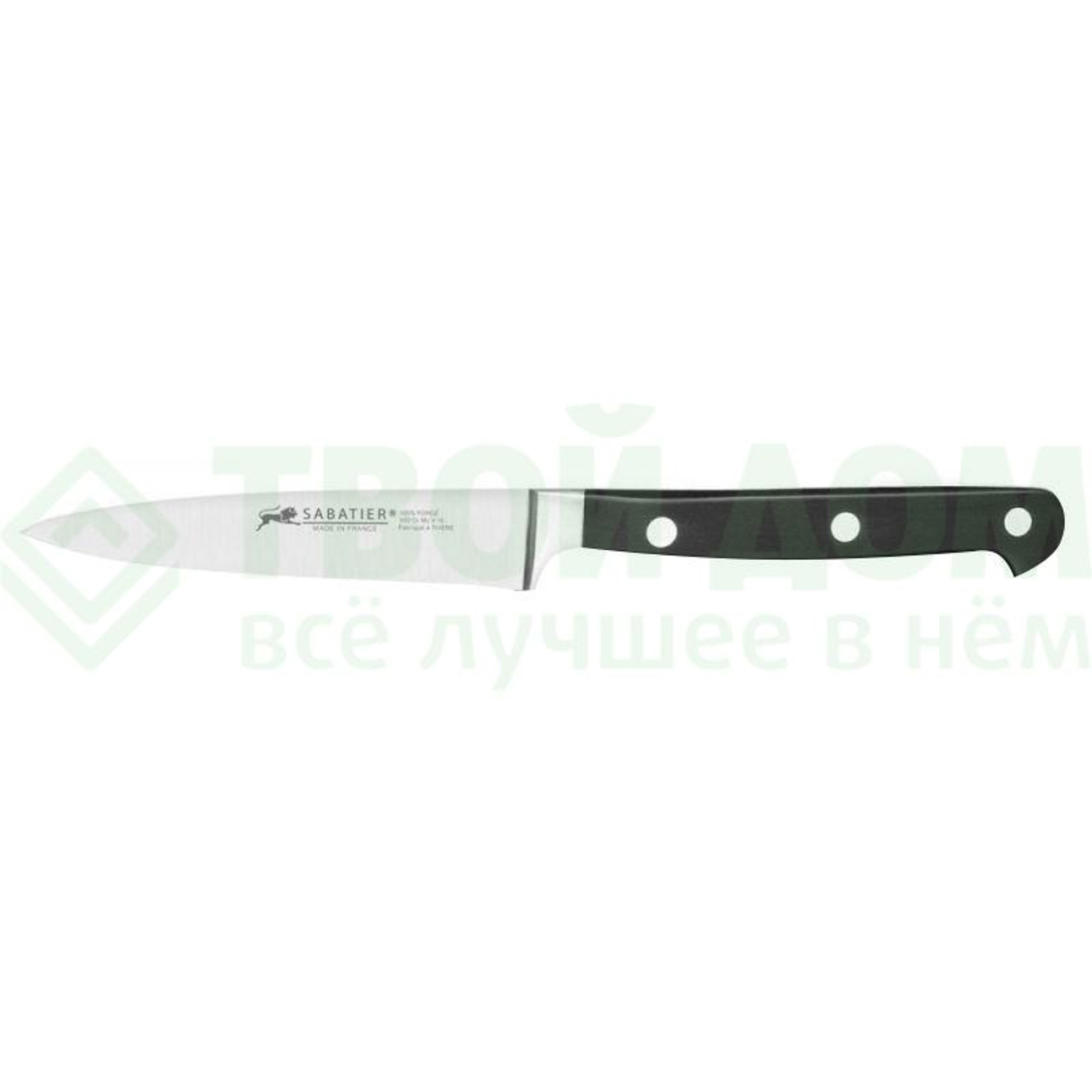 Нож овощной Sabatier 10 см кованый gourmet 770980, цвет черный - фото 1