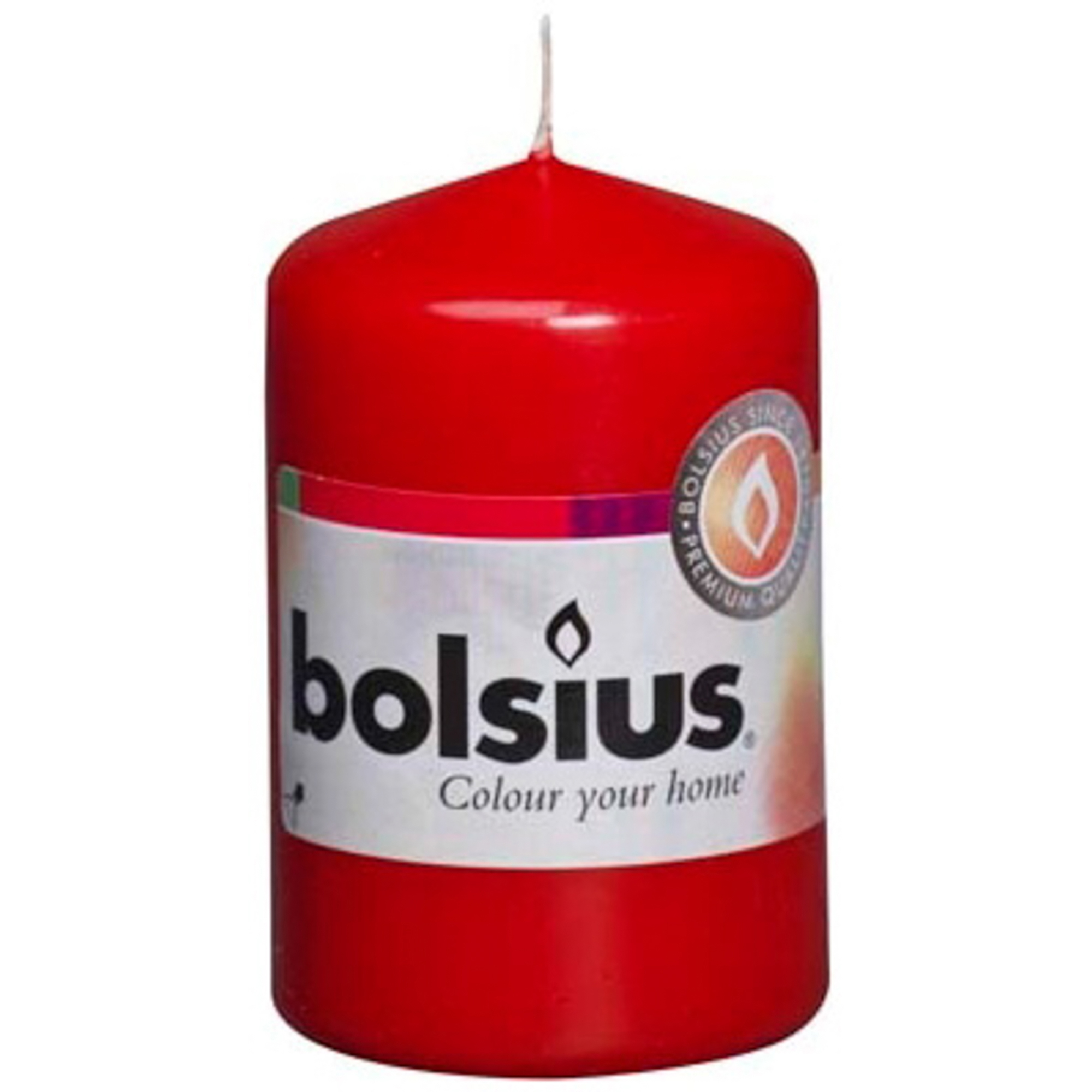 Свеча Bolsius Red (103613200141), цвет красный - фото 1
