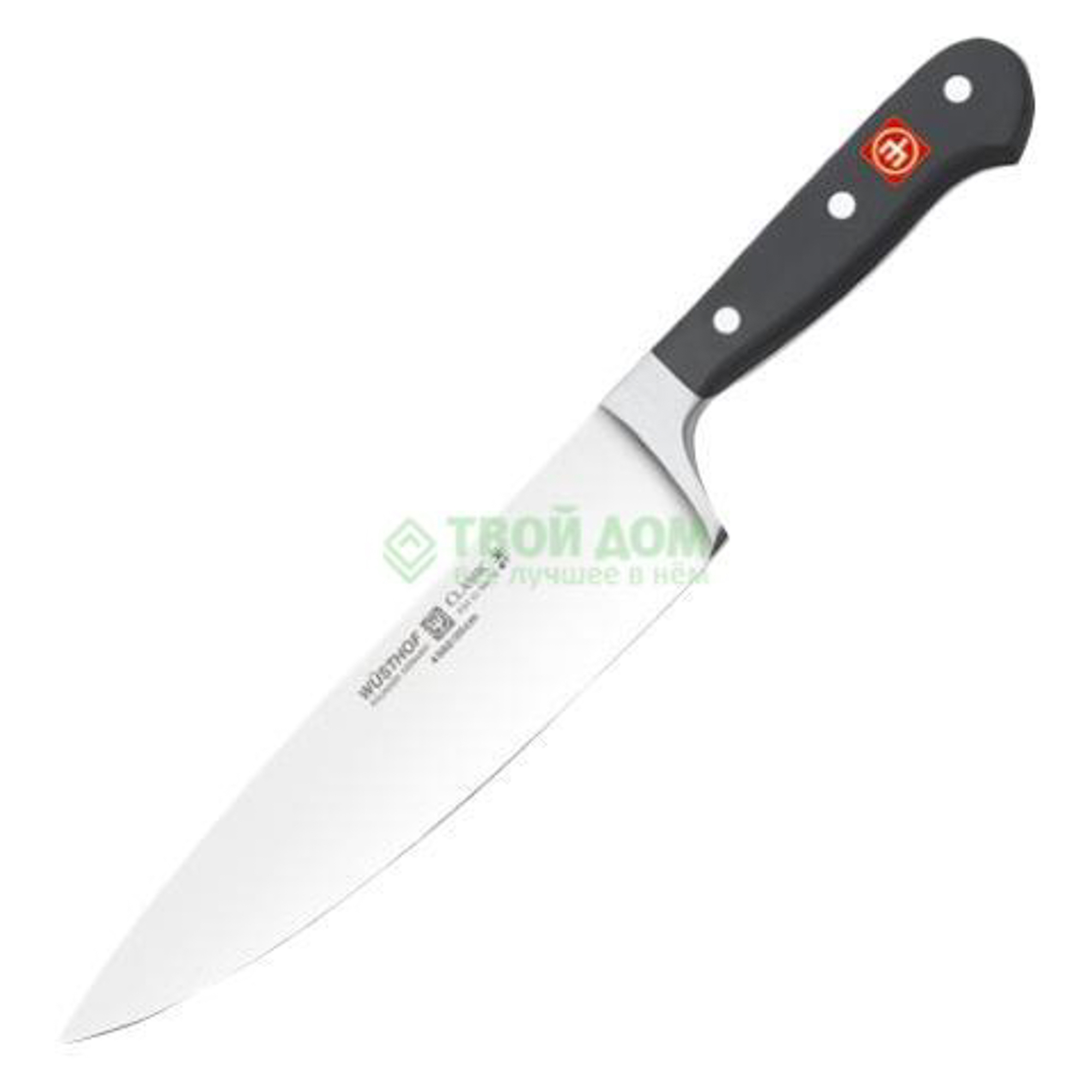 Нож поварской Wusthoff шеф 20 см classic (4582/20), цвет черный - фото 2