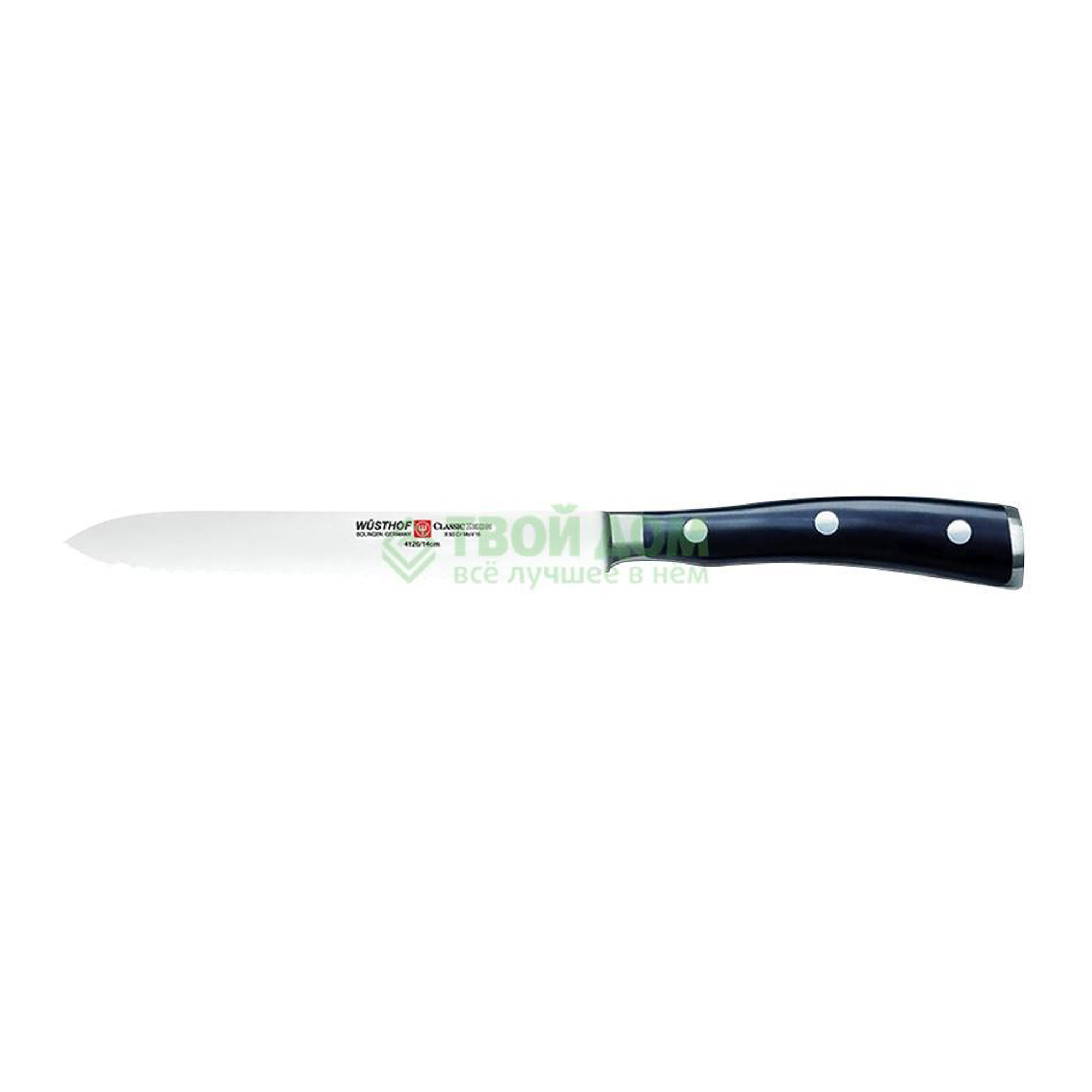 фото Нож универсальный wusthoff нож кухонный для бутербродов 14 см (4126 wus)