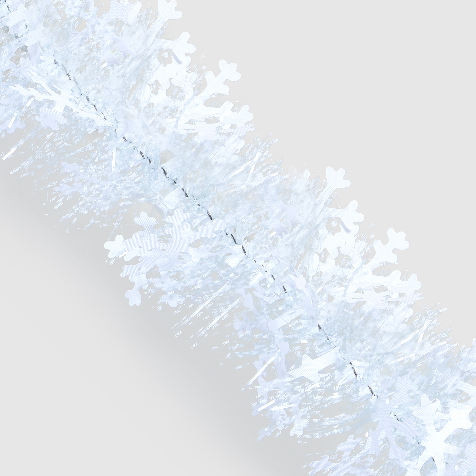 Гирлянда новогодняя Weiste 6461 снежинки белая 60 мм 2 м