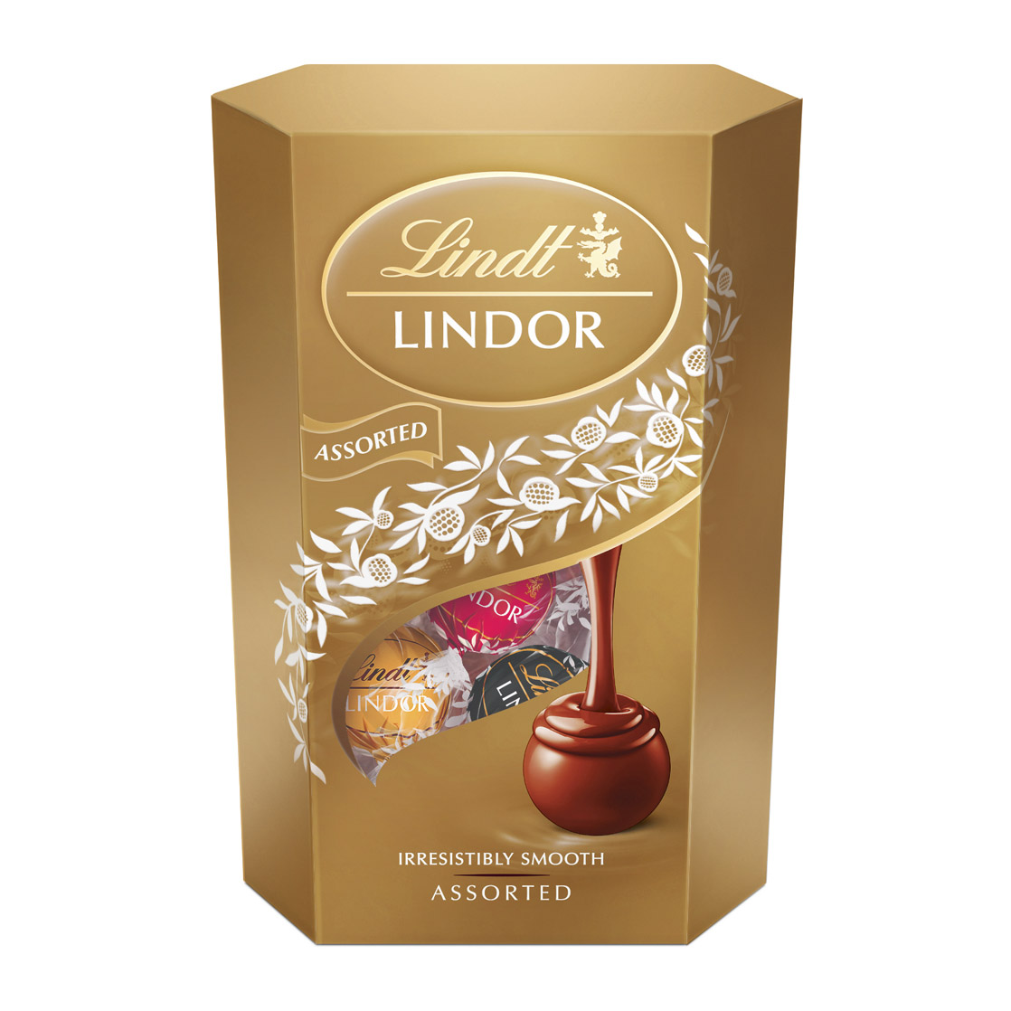 фото Шоколадный набор lindt lindor ассорти горький/молочный с начинкой 337 г