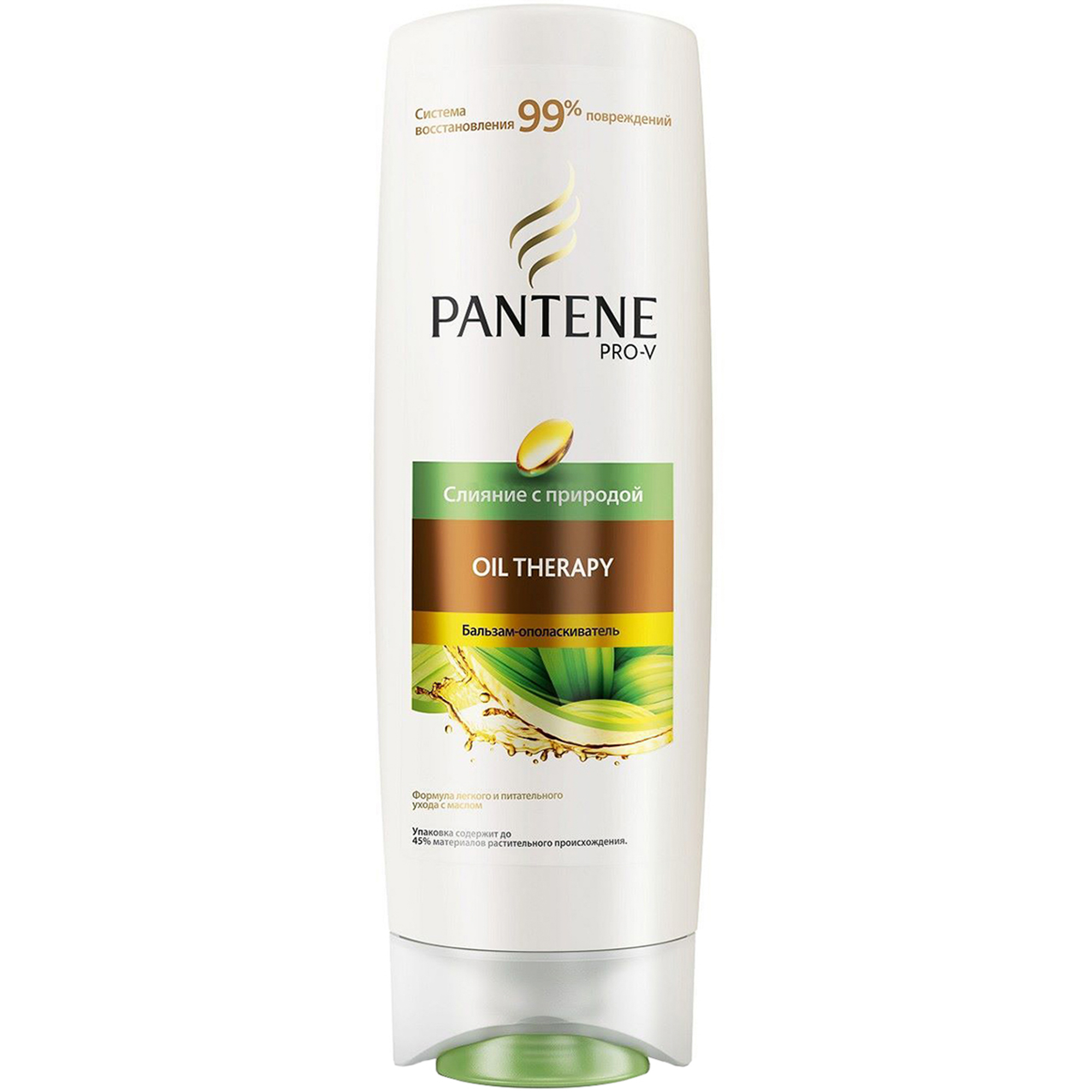 фото Бальзам-ополаскиватель pantene слияние с природой oil therapy 360 мл