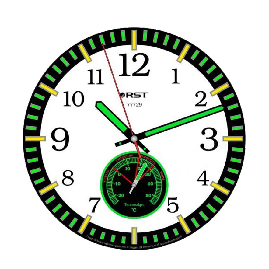 

Часы Rst Метеочасы светящиеся настенные (77729)