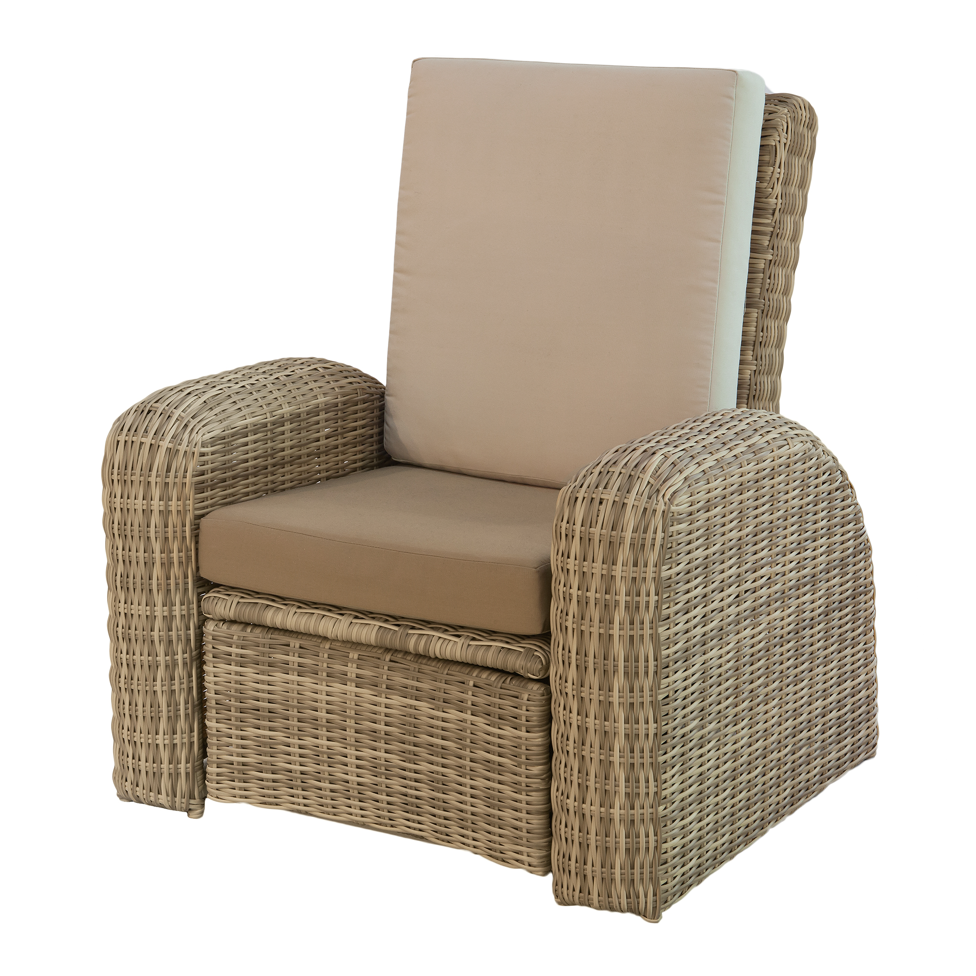 Кресло с 3-мя с подушками Higold hg-pe-212 (662921/662910), цвет светло-коричневый, размер 78 см - фото 1