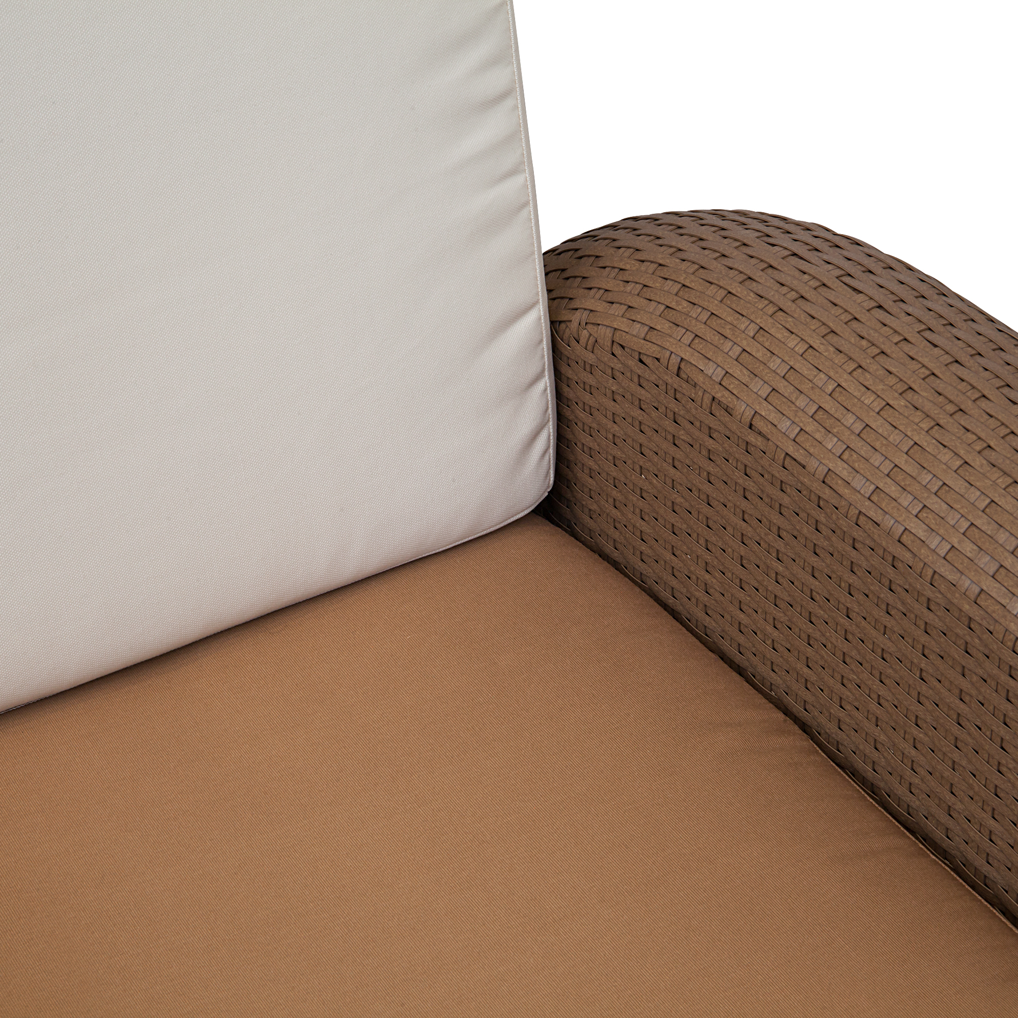 Кресло с 3-мя подушками Higold (662921/662910), цвет коричневый, размер 90 см - фото 7