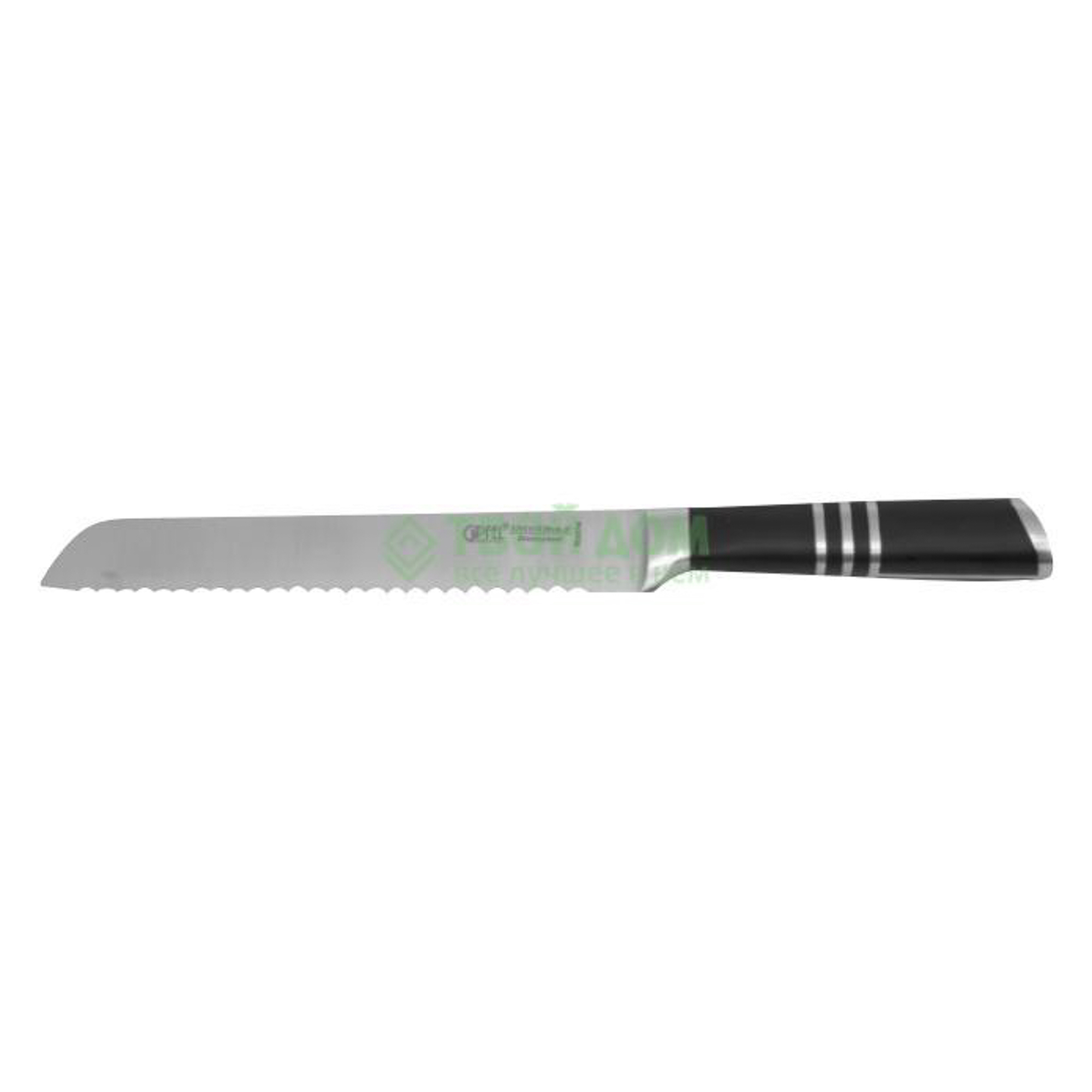 Нож для хлеба Gipfel Stillo 20,3 см нержавеющая сталь, цвет черный - фото 1
