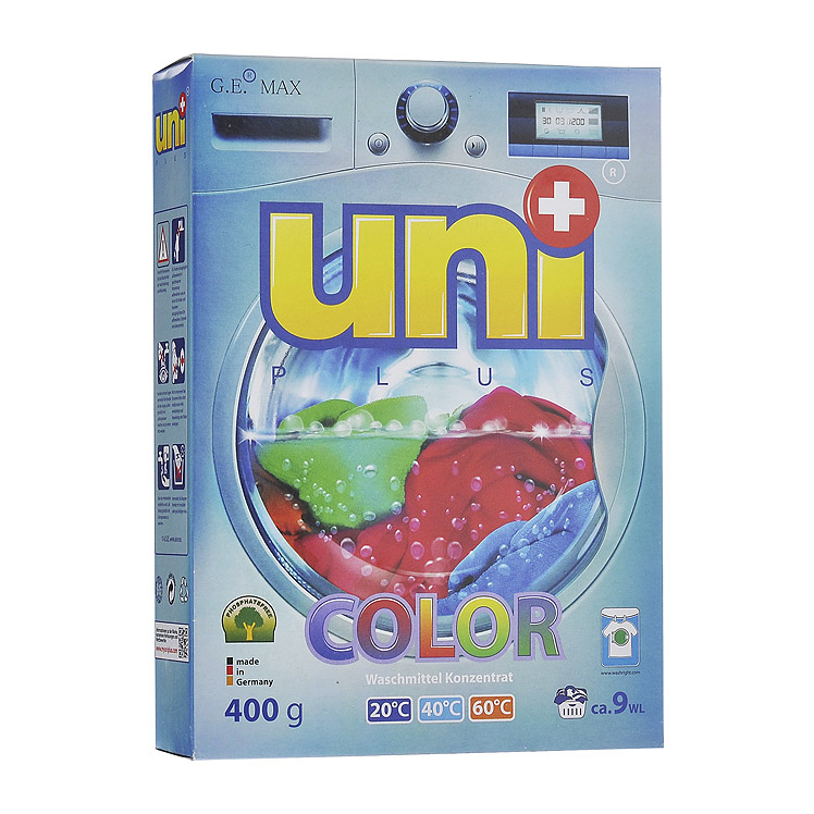Стиральный порошок UniPlus Color концентрированный 400 г - фото 1