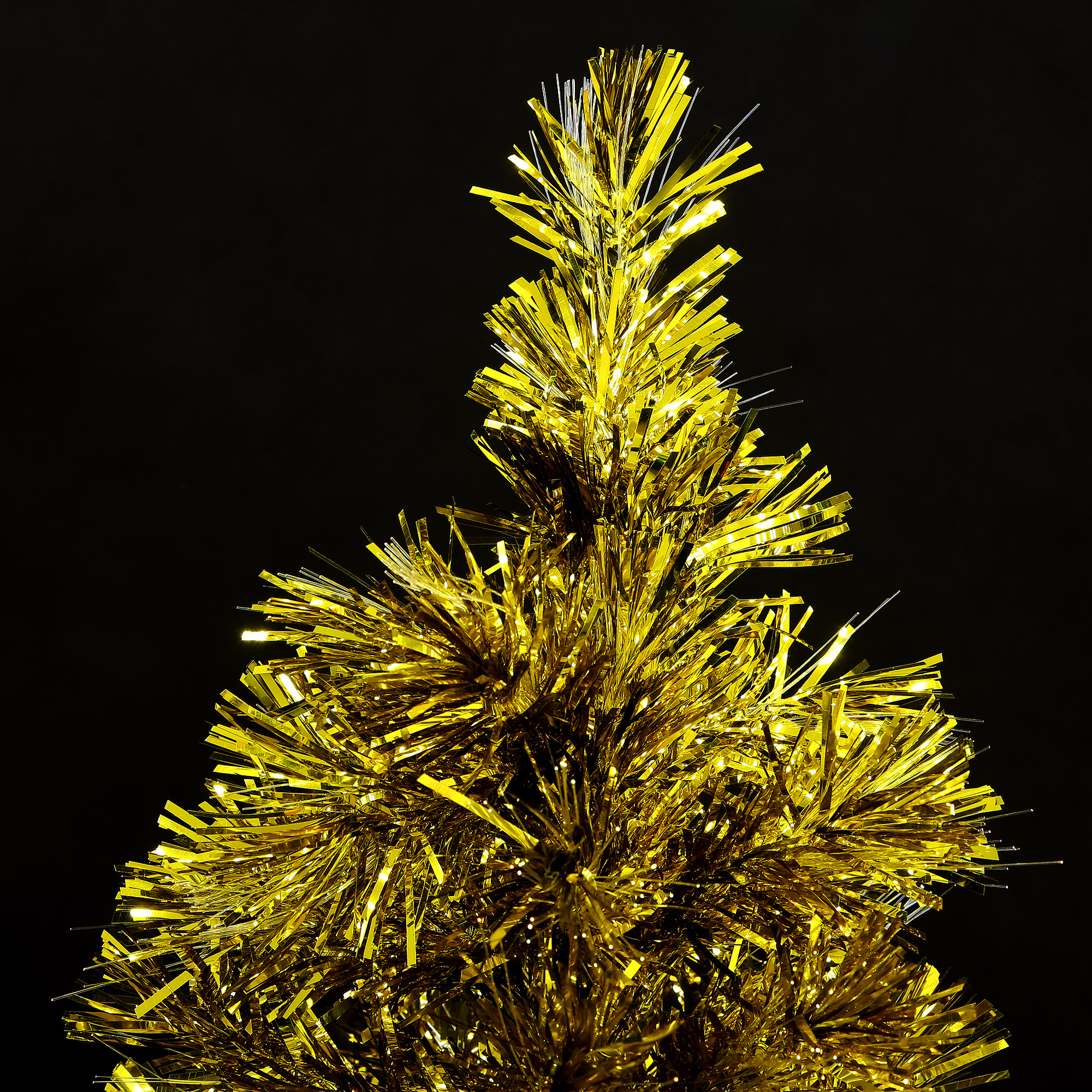 Ель искусственная Файбер золотая 60 см, цвет золотистый - фото 3
